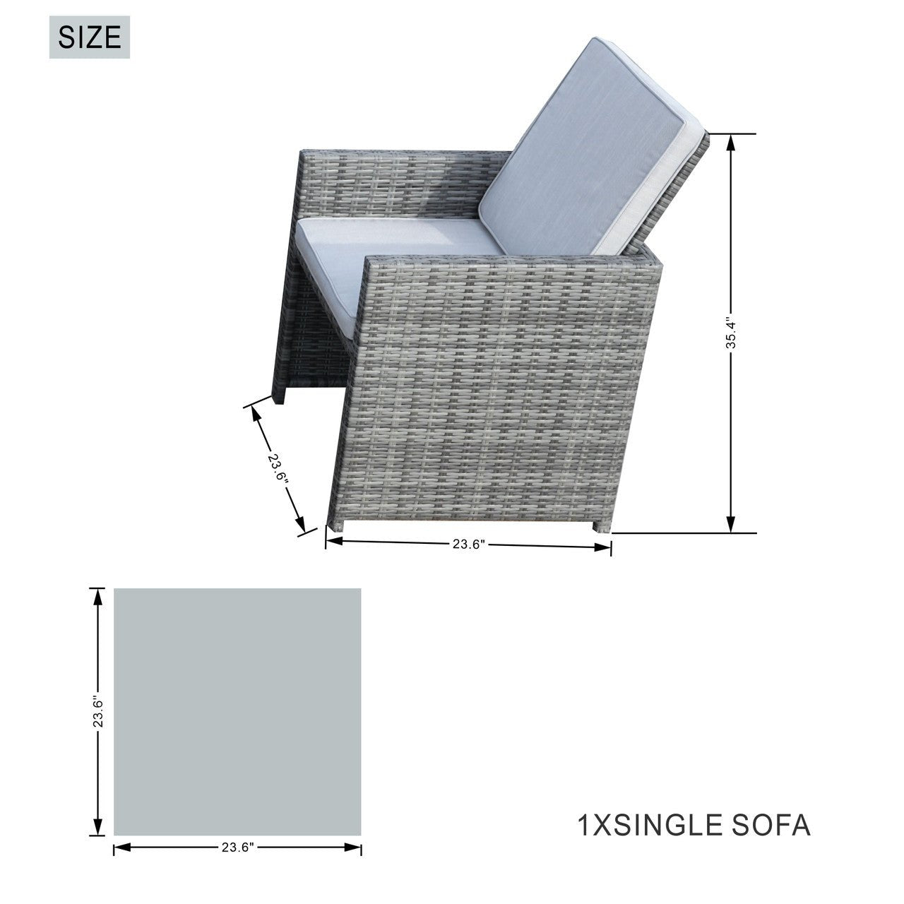 Carmel 6 - Seater Outdoor Dining Set - Rectangular Dining Table (PAD - 3234TA) - Direct Wicker