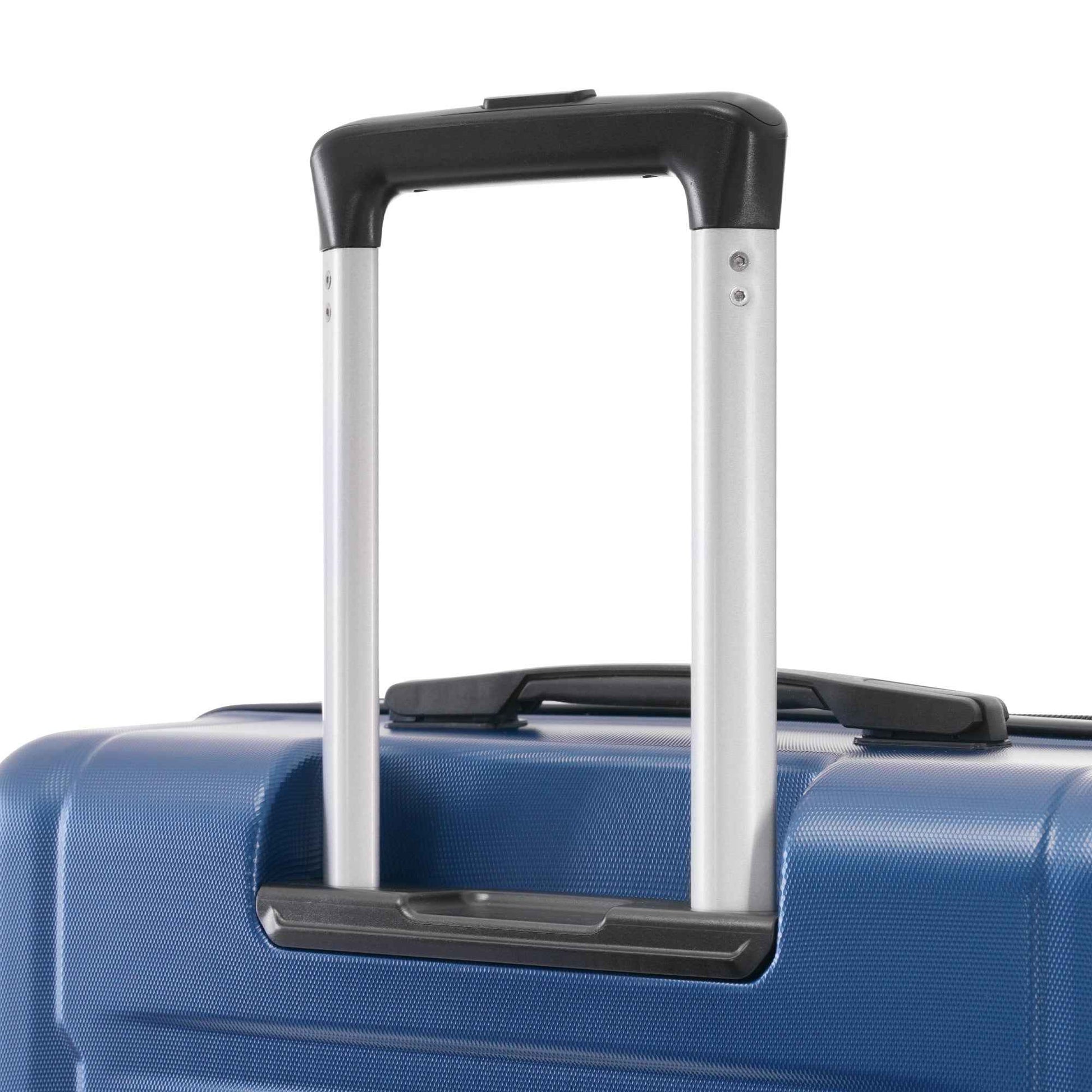 Expandable Spinner Wheels 2 Piece Luggage Set with TSA Lock, Blue, ABS Material, 20inch+28inch