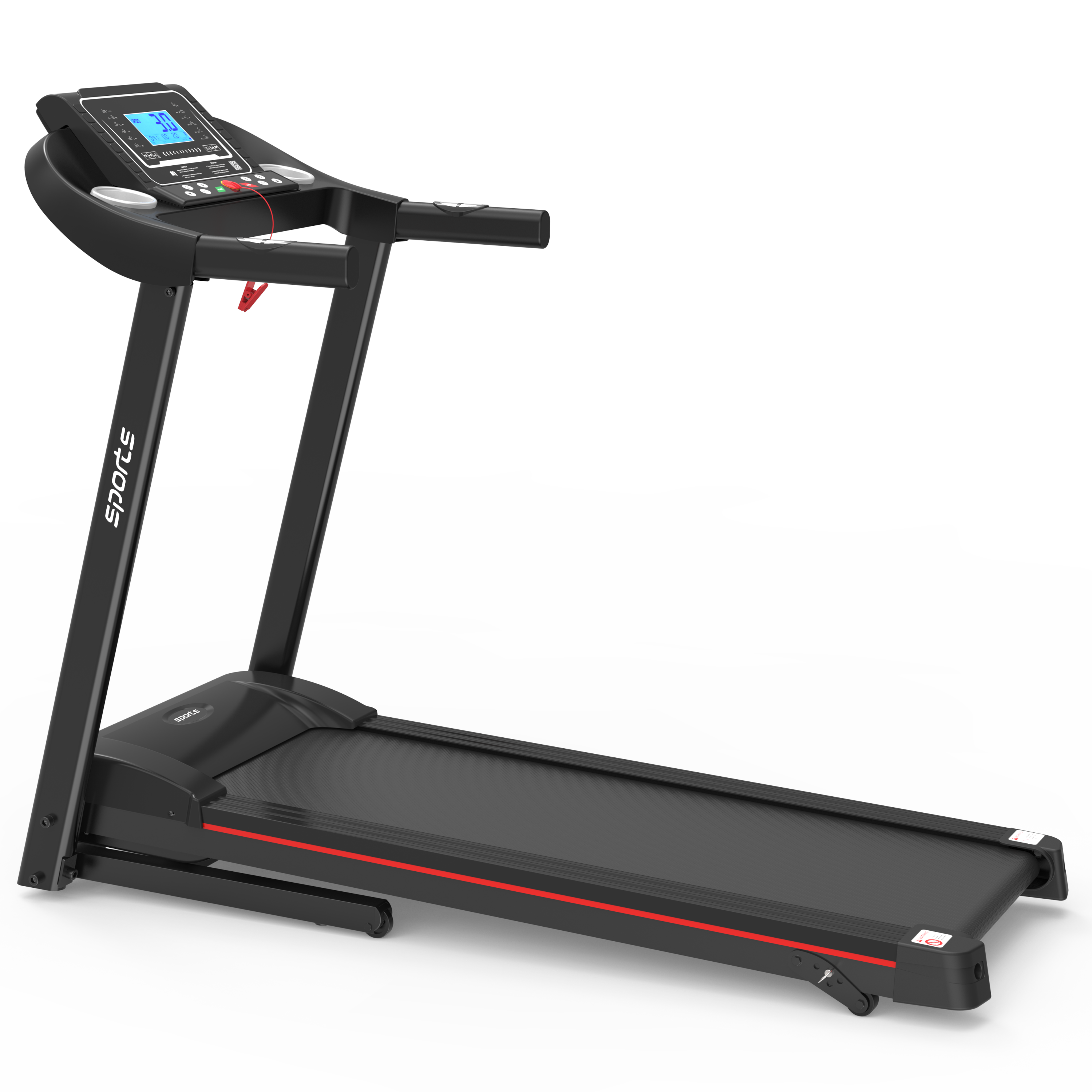 Fitshow App Home Foldable Treadmill with Incline, Folding Treadmill for Home Workout, Electric Walking Running Treadmill Machine 5" LCD Screen 250 LB Capacity Bluetooth Music