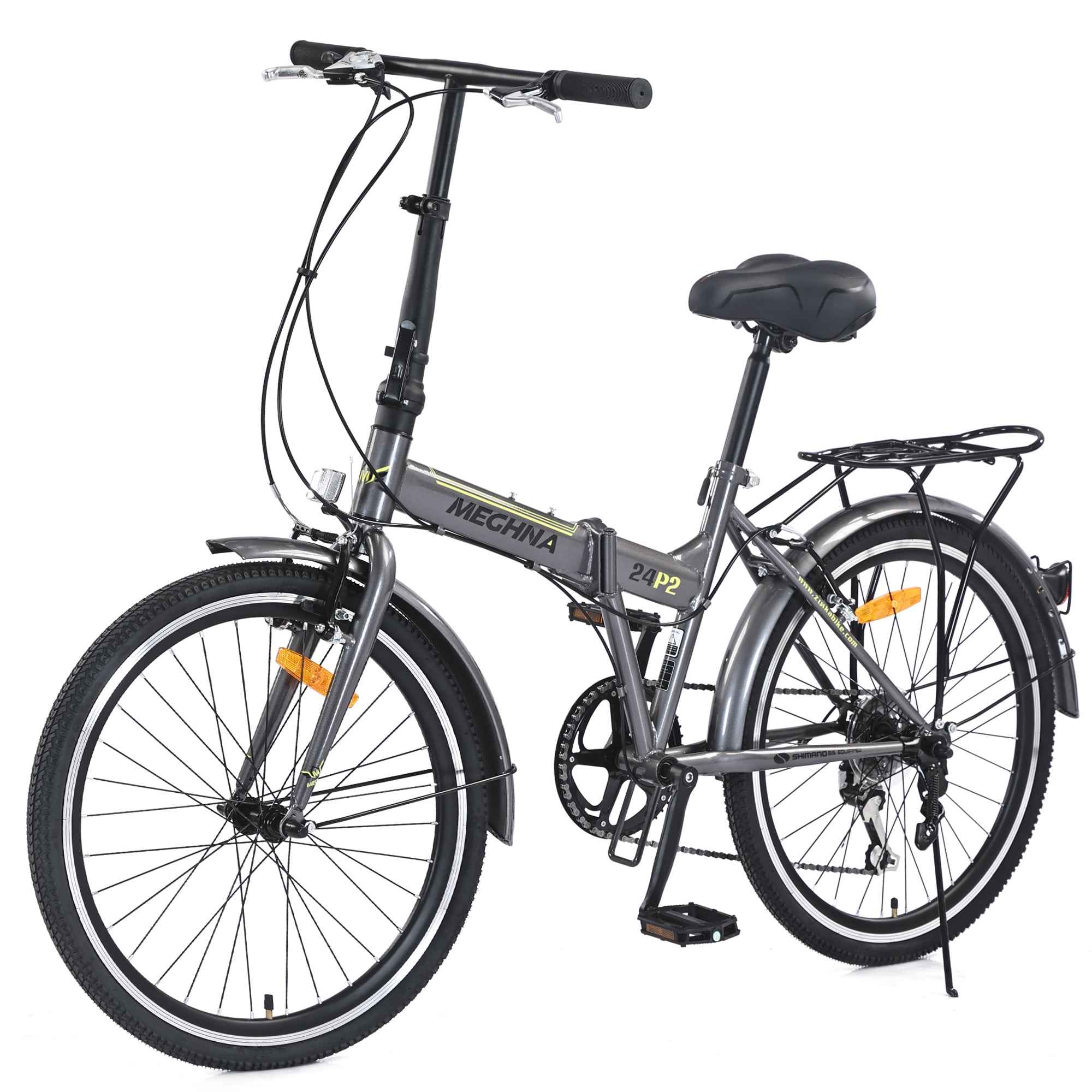 24' Folding City Bike Steel Frame 7 Speed Folding Bike
