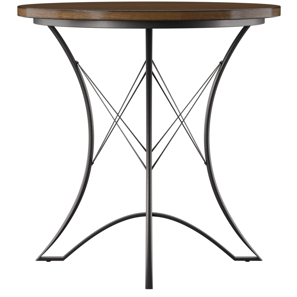 Adele - Round Counter Table - Dark Brown