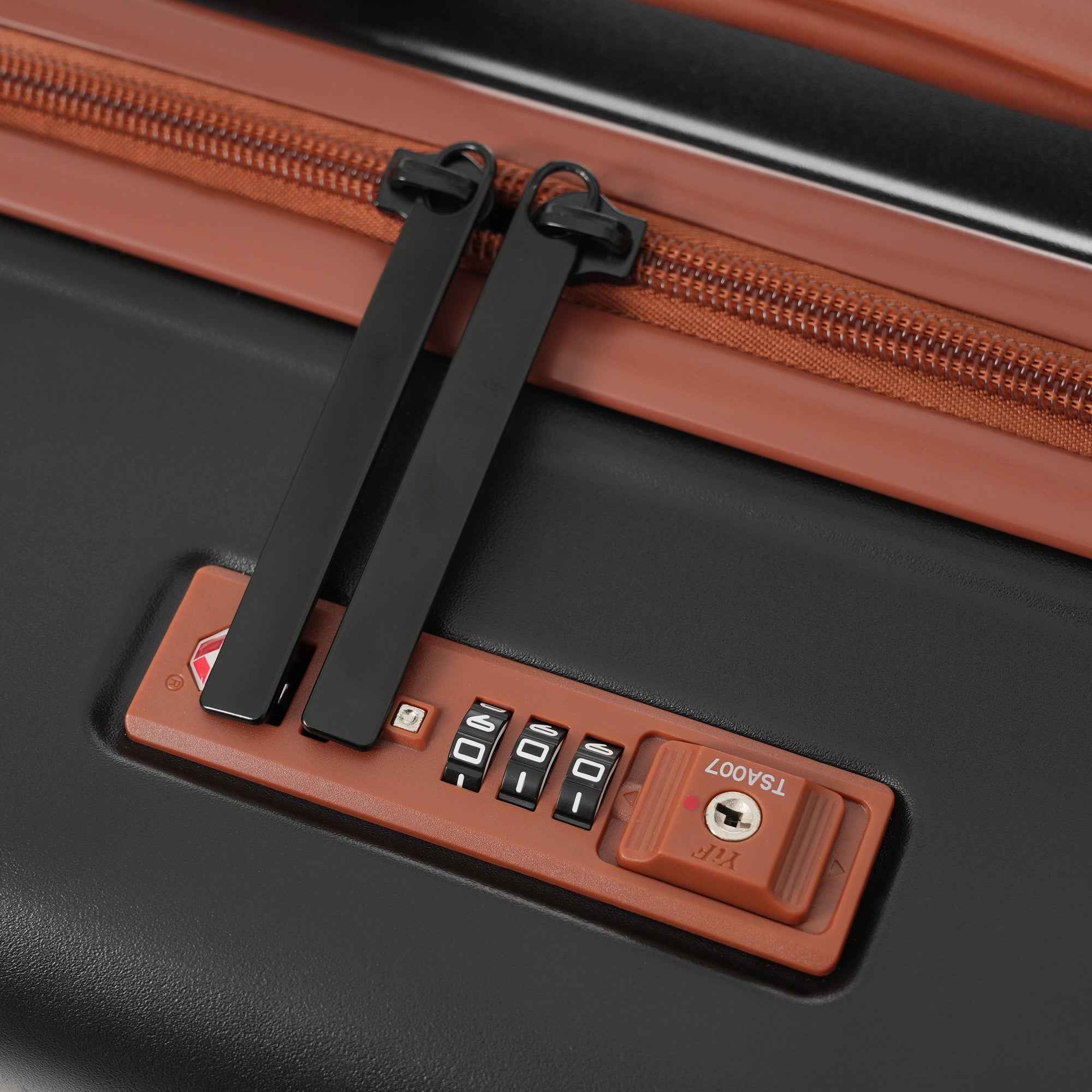 Luggage Sets 5 Piece with Front Opening , Hardside Expandable Carry on Suitcase with Spinner Wheels TSA Lock USB Port  Cup Holder Duffel Bag and Toiletry Bag