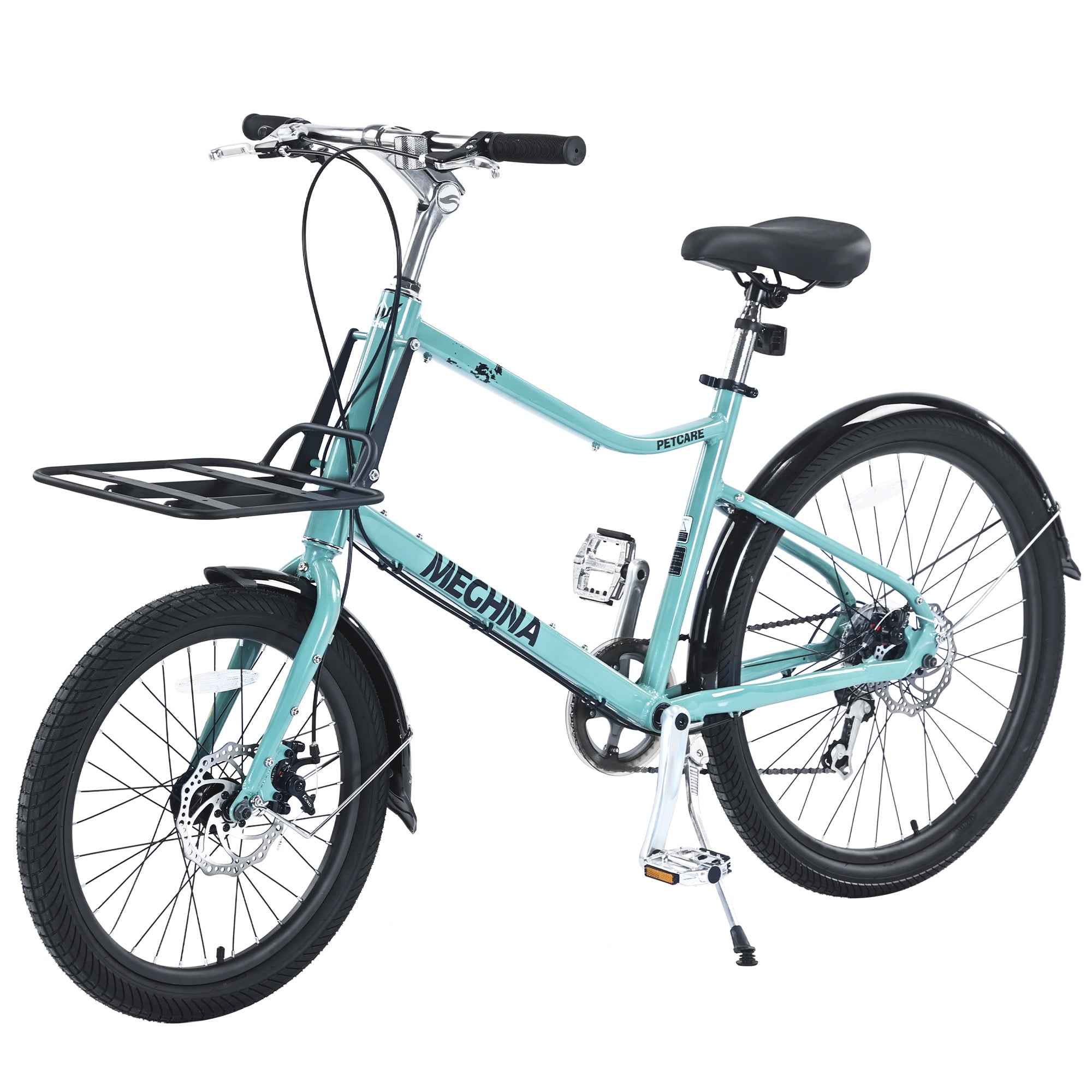 7 Speed, Aluminum Alloy Frame, Multiple Colors 26 Inch Bike,Cargo Bike for Women and Men