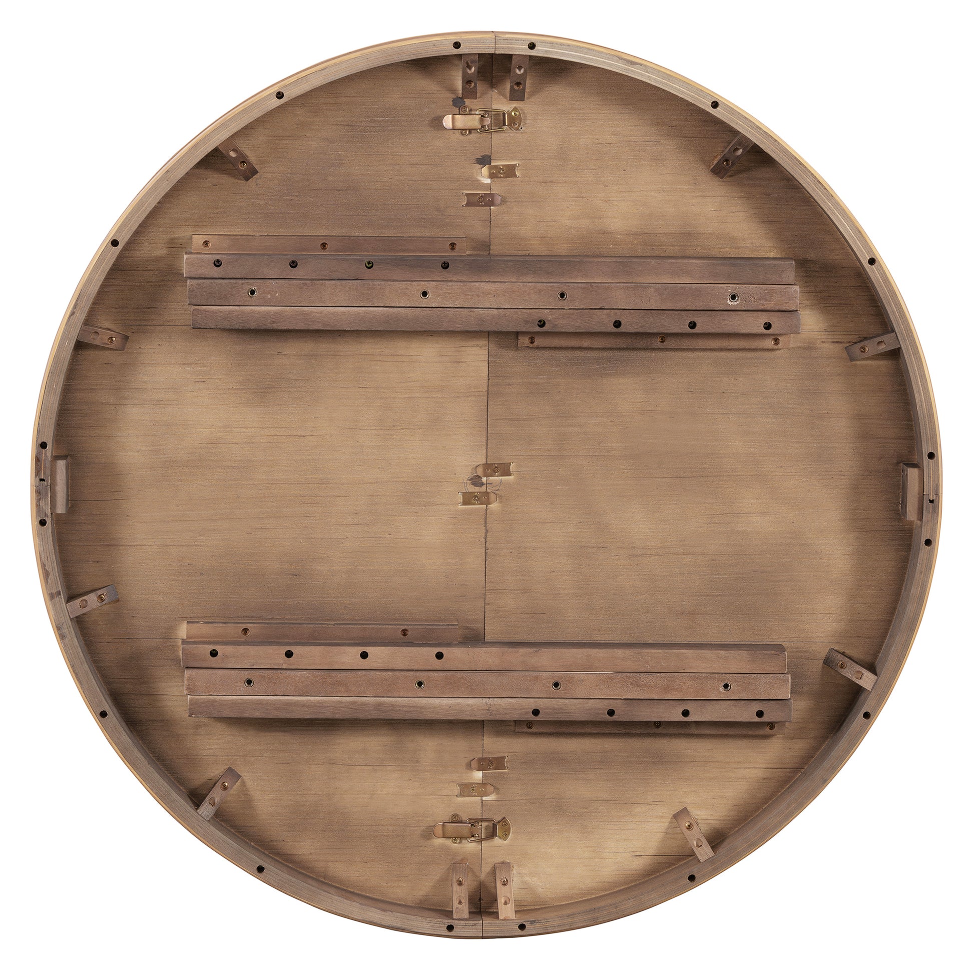 TREXM 5-Piece Retro Rustic Functional Dining Set Unique Geometric Design, 1 Extendable Table with a 16-inch Leaf and 4 Upholstered Chairs Ideal for Dining Room and Kitchen (Natural) - Abrihome