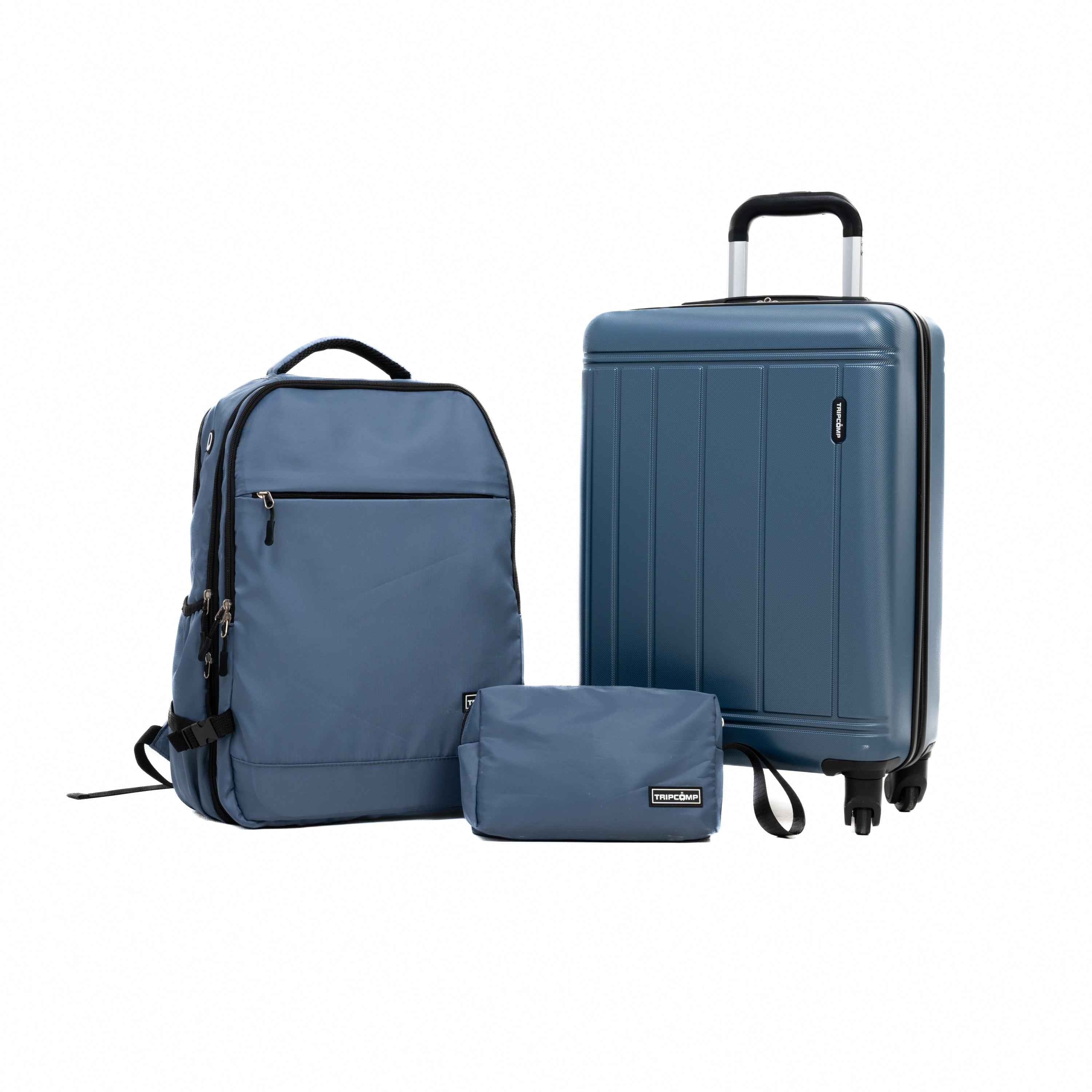 9-Piece Set (20'24'28 + a backpack, a toiletry bag, and 4 storage bags) ,ABS+PC Hardshell Carry on Luggage Set with TSA Lock Carry On Suitcase Luggage Durable Suitcase Color BLUE