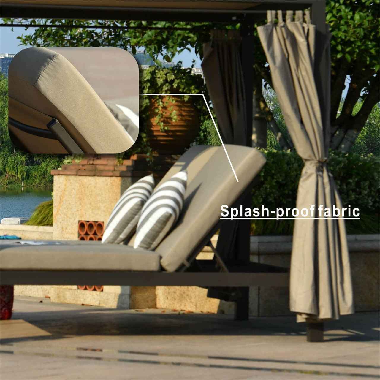 Daybed with Canopy for Outdoor Use (PAL-1129B)