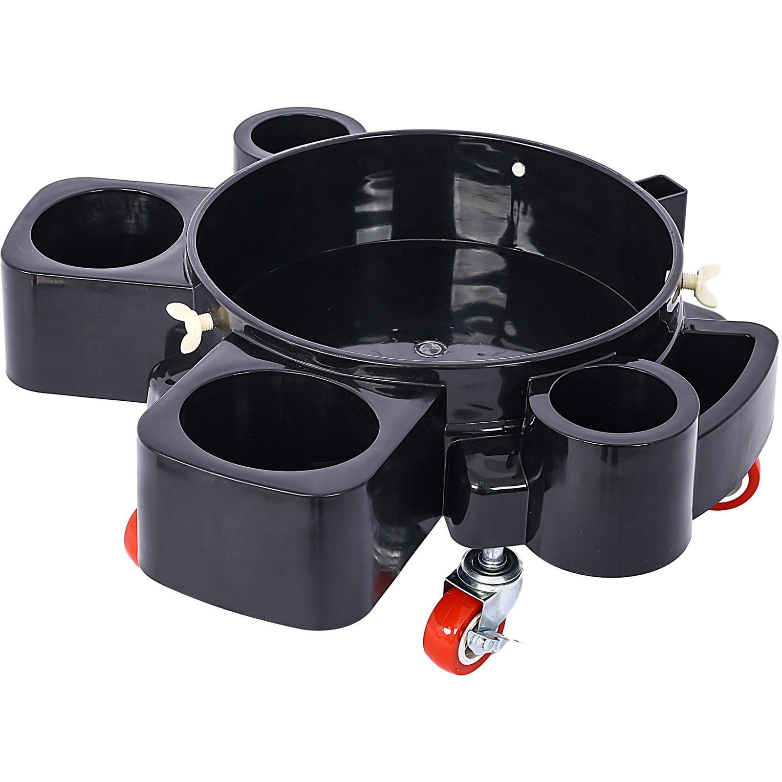 Bucket Dolly 5 Gallon Rolling Bucket Dolly with 5 Rolling Swivel Casters,Removable Bucket Dolly for Car Wash Professional Detailing for Car Washing Detailing Smoother Maneuvering