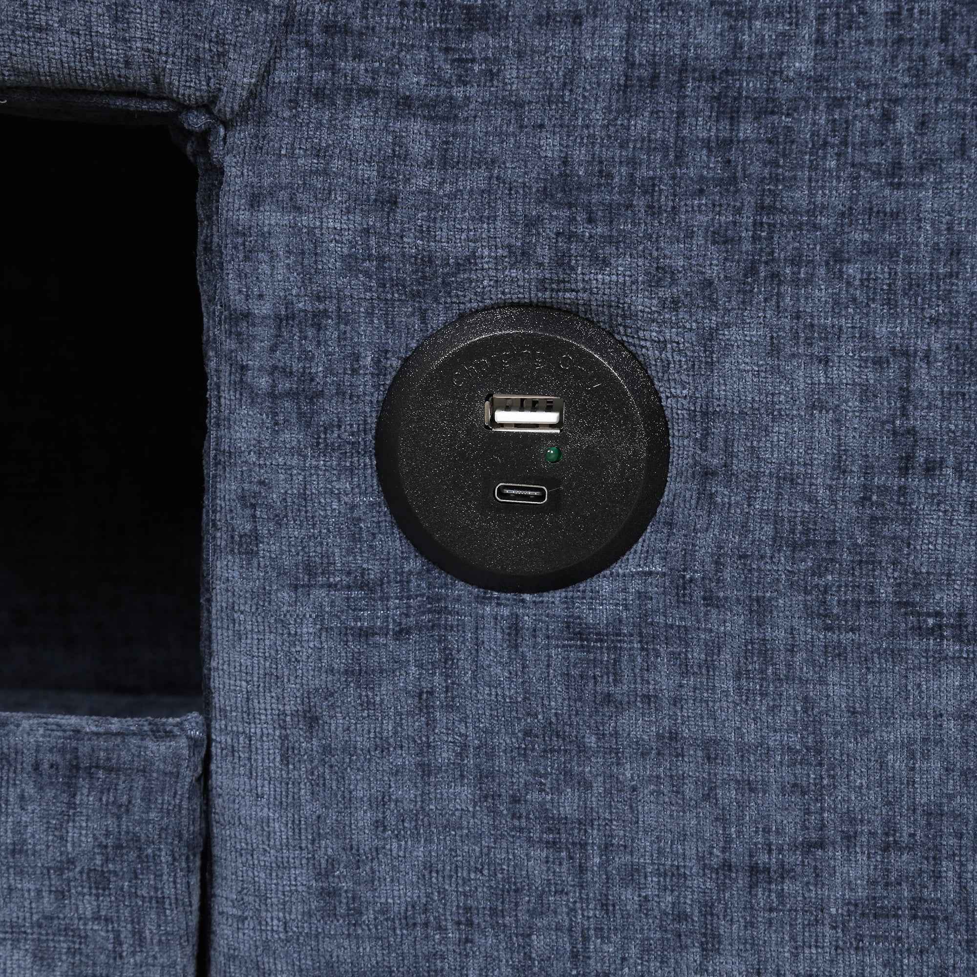 U_STYLE  L-shaped Padded Modular Sofa with Storage Space, USB Ports, and Cup Holders on the Armrests, Suitable for Living Rooms, Offices, and Apartments.