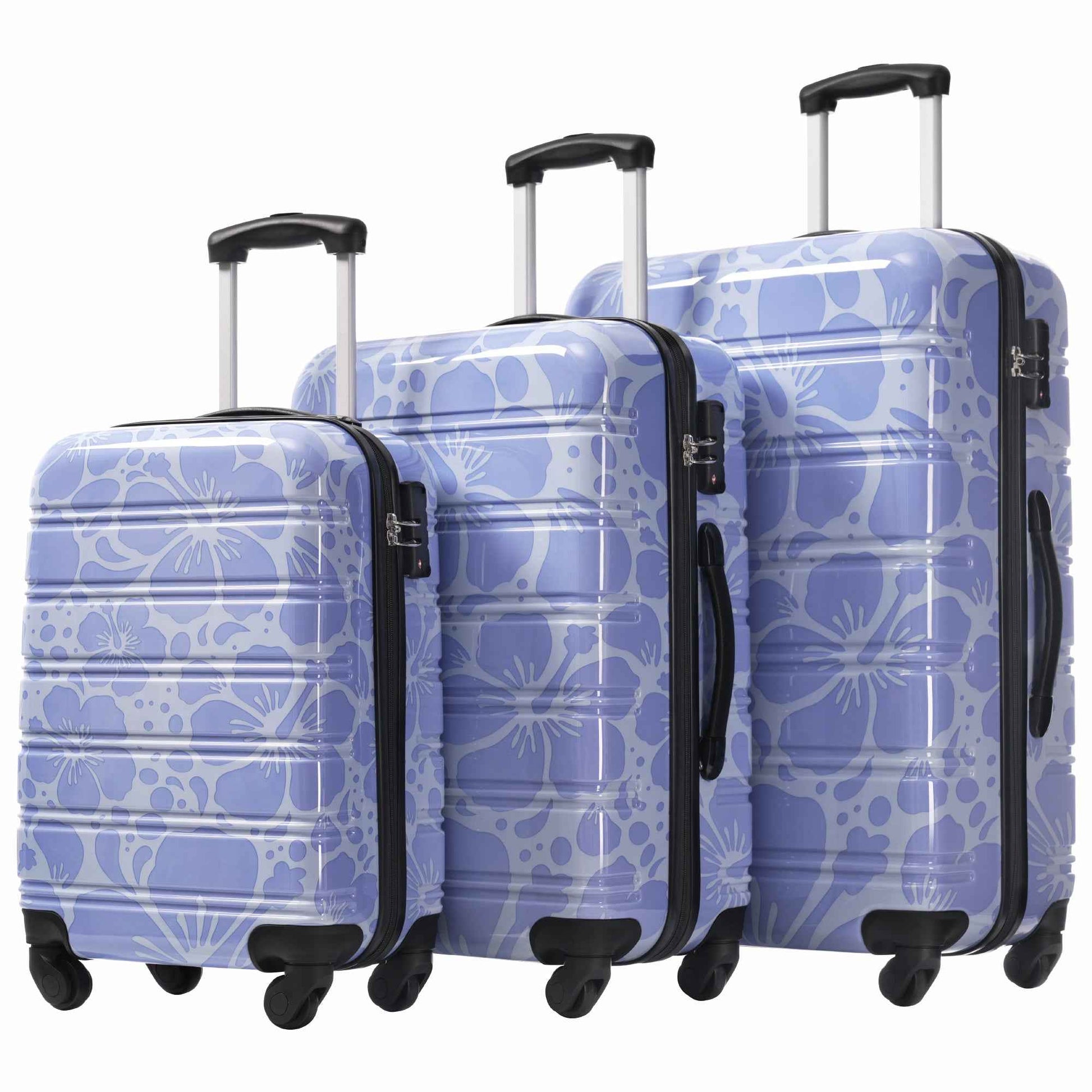 Hardshell Luggage Sets 3 pcs Spinner Suitcase with TSA Lock Lightweight-20'+24'+28' Luggages