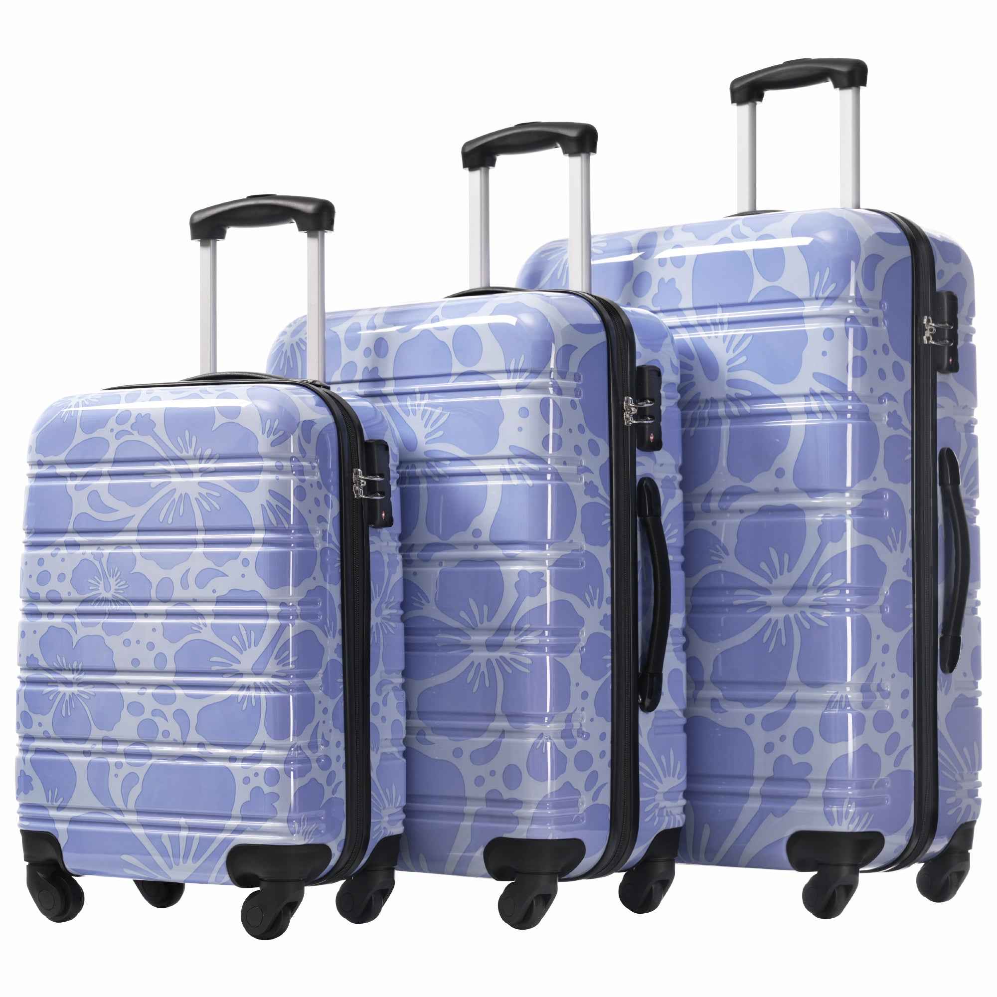 Hardshell Luggage Sets 3 pcs Spinner Suitcase with TSA Lock Lightweight-20'+24'+28' Luggages