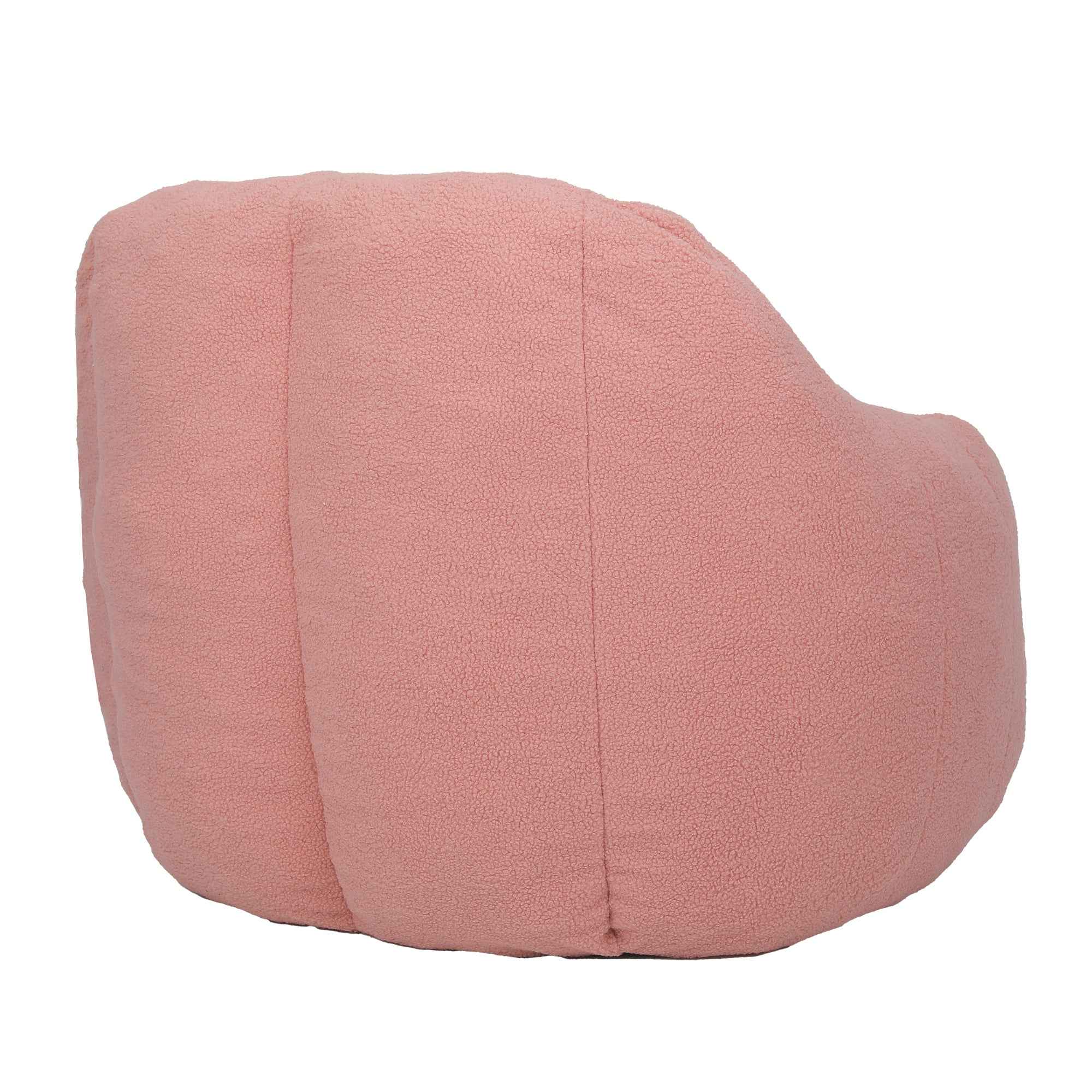 Comfy Bean Bag Chair with Memory Foam Filler – Tufted Soft Stuffed Bean Bag Sofa for Dorm, Apartment, or Living Room – Pink