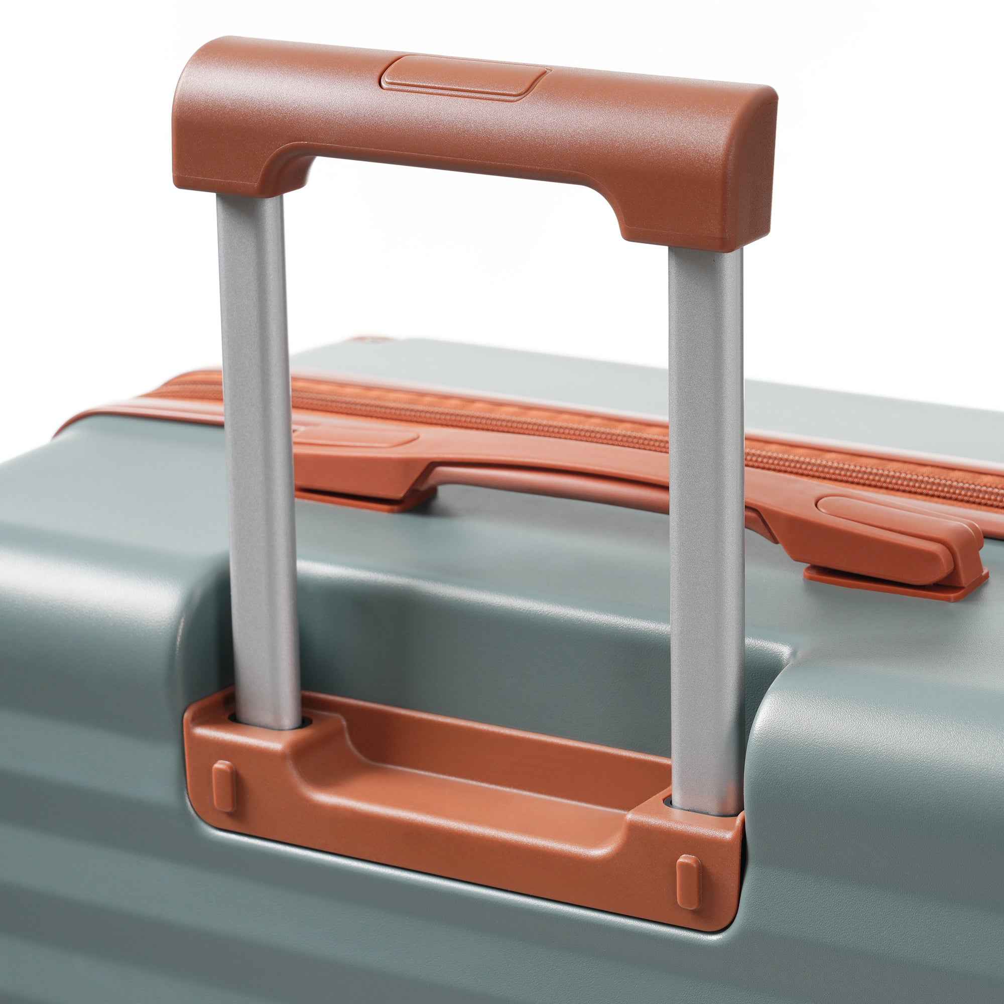 Luggage Sets 5 Piece with Front Opening , Hardside Expandable Carry on Suitcase with Spinner Wheels TSA Lock USB Port  Cup Holder Duffel Bag and Toiletry Bag