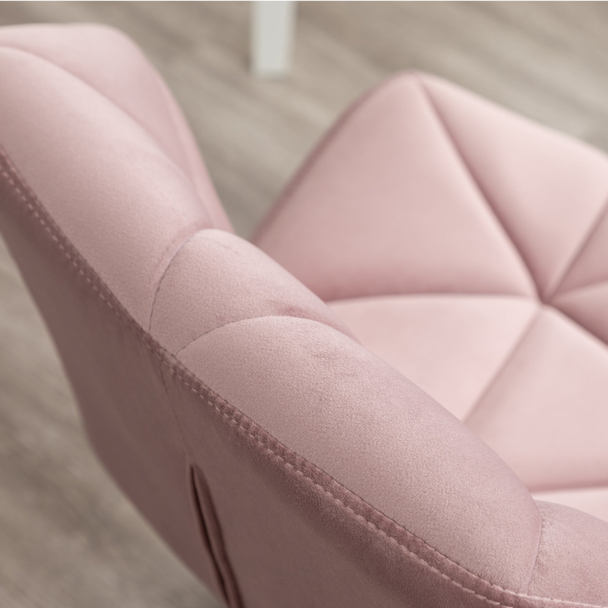 Eldon Diamond Tufted Adjustable Swivel Office Chair, Mauve - Abrihome