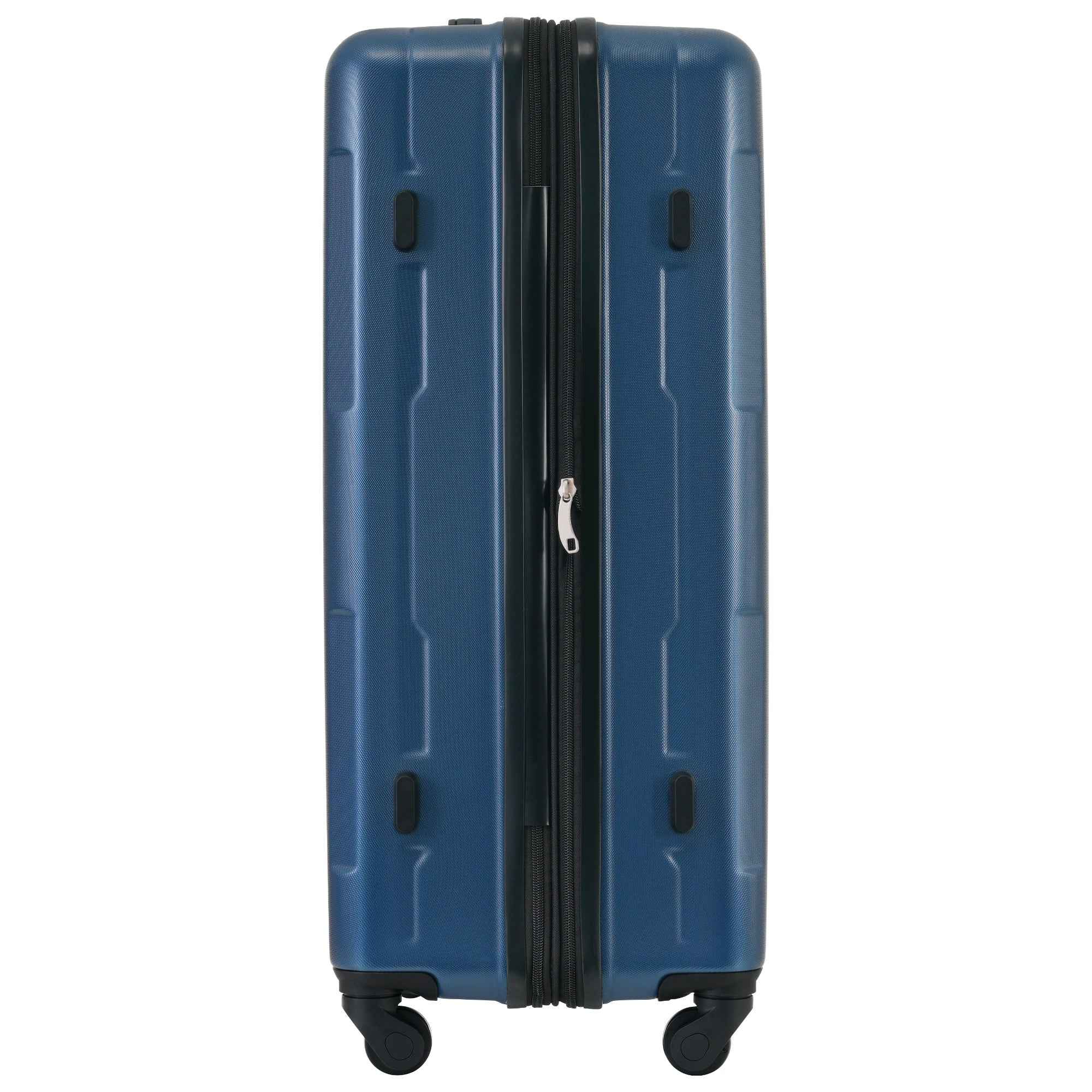 Expandable Spinner Wheels 2 Piece Luggage Set with TSA Lock, Blue, ABS Material, 20inch+28inch