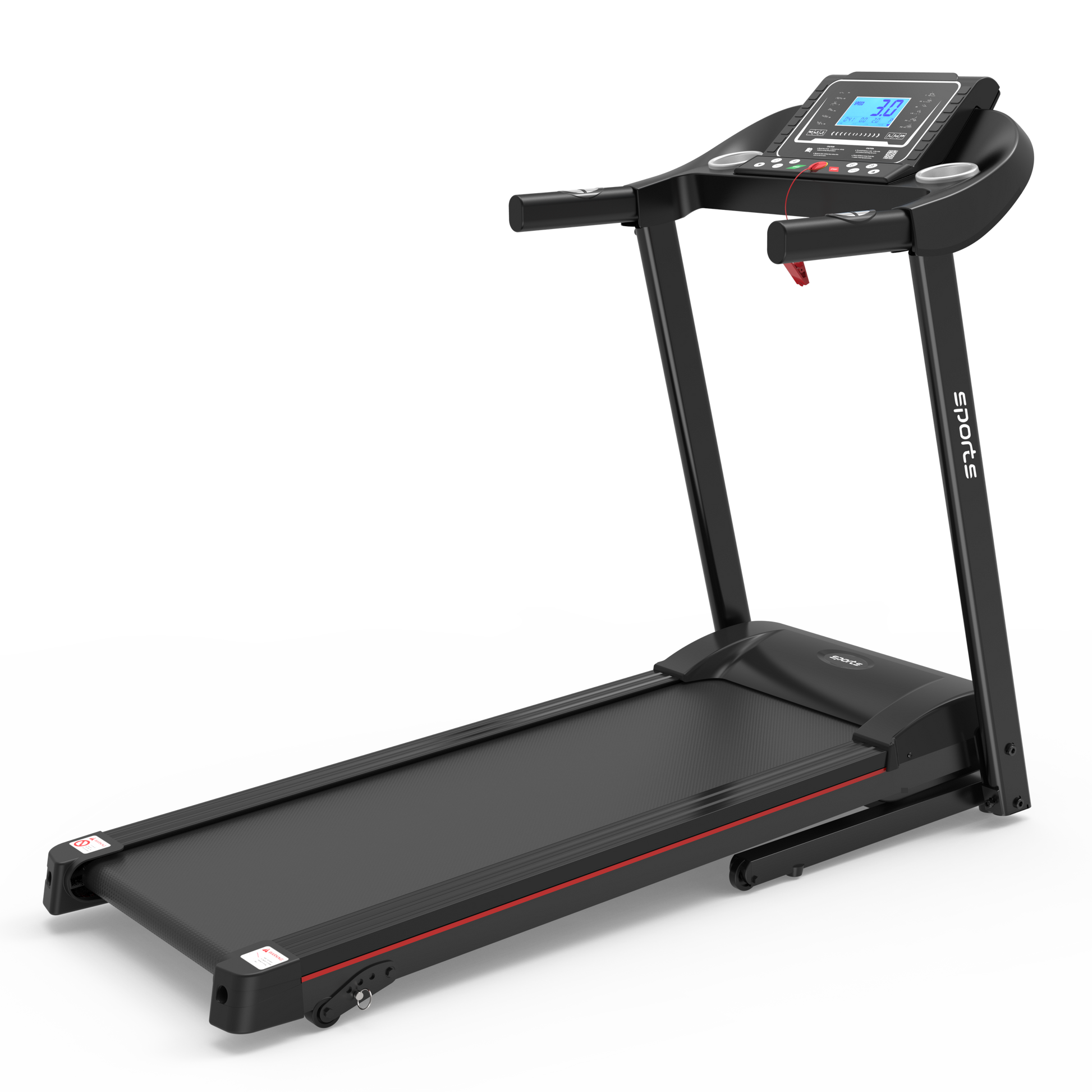 Fitshow App Home Foldable Treadmill with Incline, Folding Treadmill for Home Workout, Electric Walking Running Treadmill Machine 5' LCD Screen 250 LB Capacity Bluetooth Music
