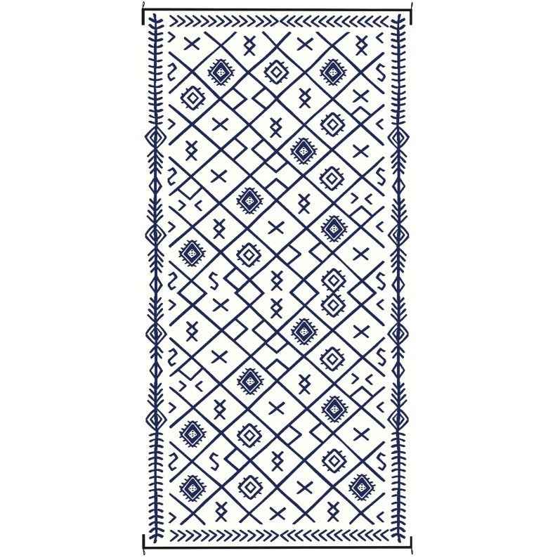 Easy to Maintain & Outdoor-Ready Outdoor Rug,Patio Rug,Reversible Outdoor Rug, Waterproof Plastic Straw with Carry Bag