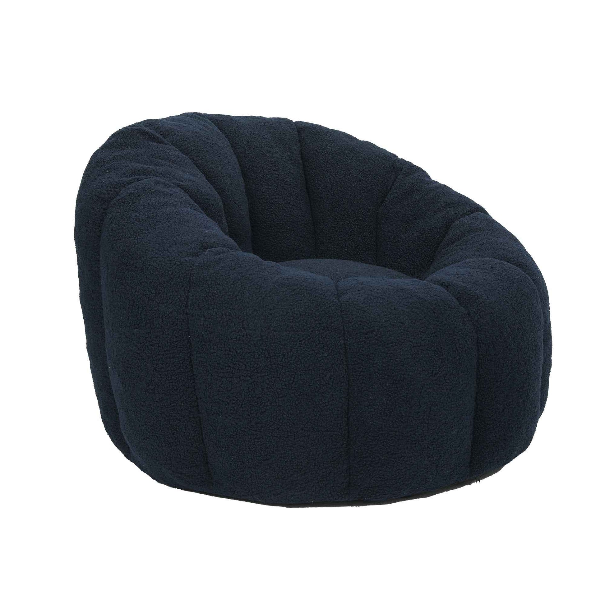 Bean Bag Chair, Bean Bag Sofa Chair with Armrests Stuffed High-Density Foam, Lazy Sofa Comfy Chairs BeanBag Chair for Adults in Living Room,Bedroom Reading