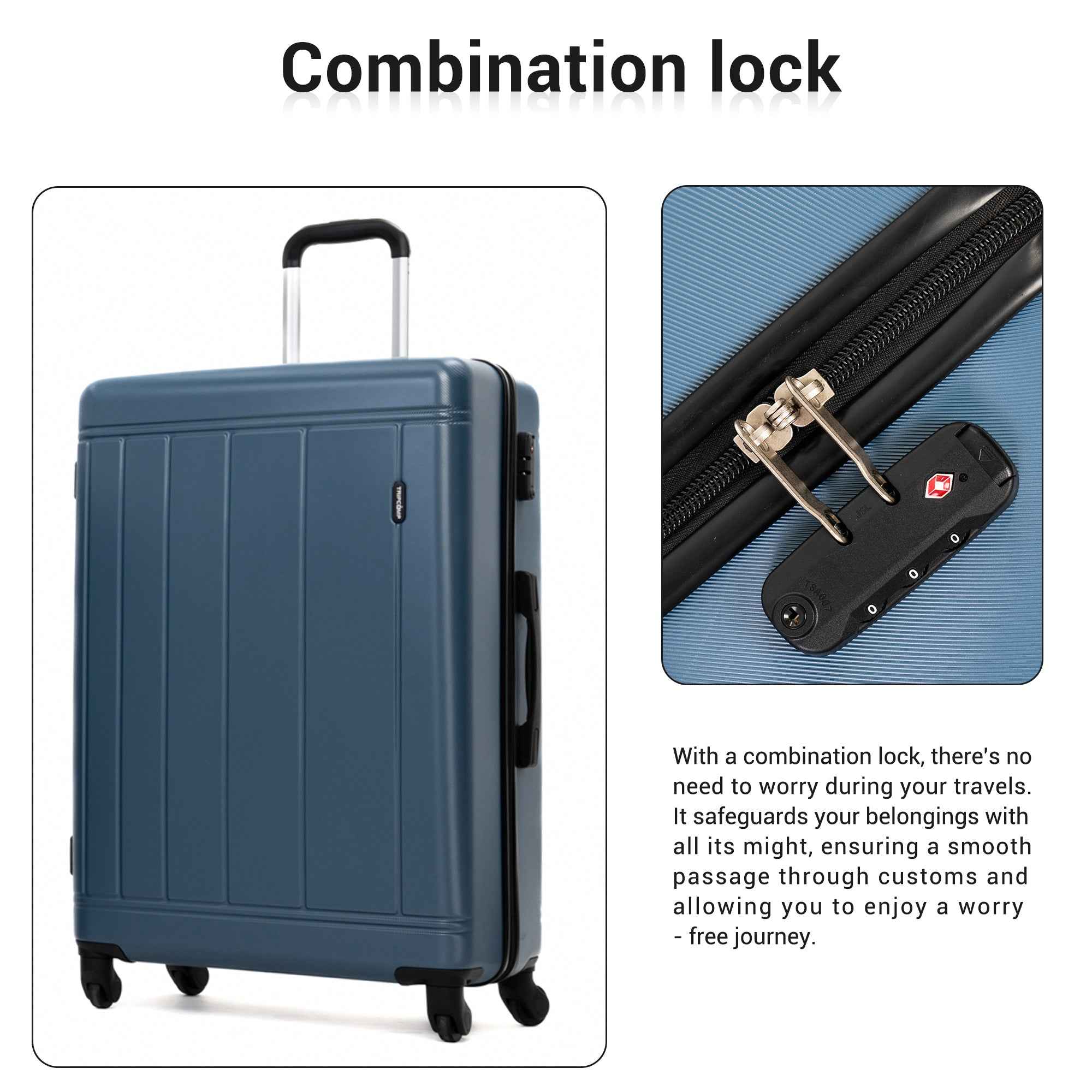 9-Piece Set (20'24'28 + a backpack, a toiletry bag, and 4 storage bags) ,ABS+PC Hardshell Carry on Luggage Set with TSA Lock Carry On Suitcase Luggage Durable Suitcase Color BLUE