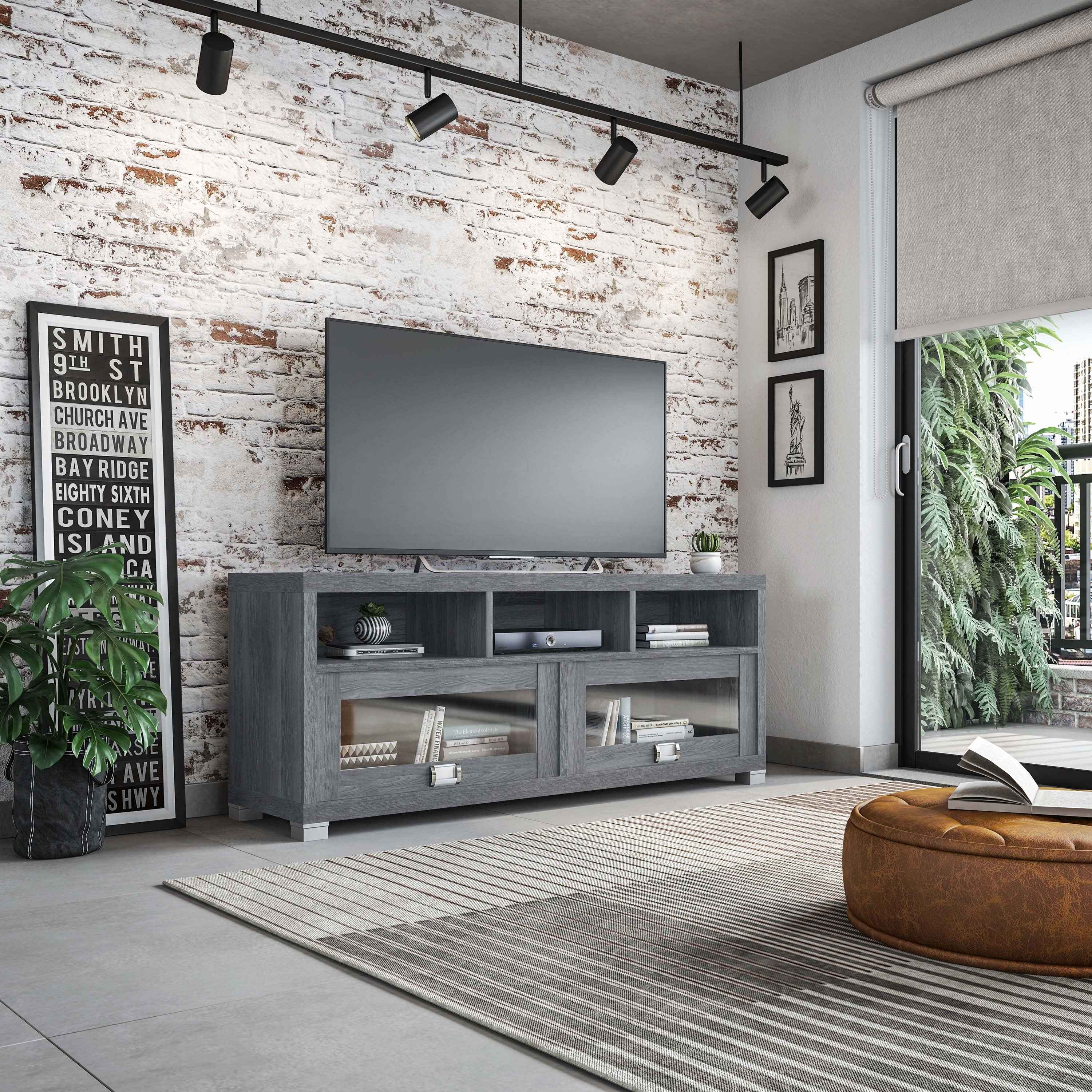 Durbin TV Stand for TVs up to 65in, Grey