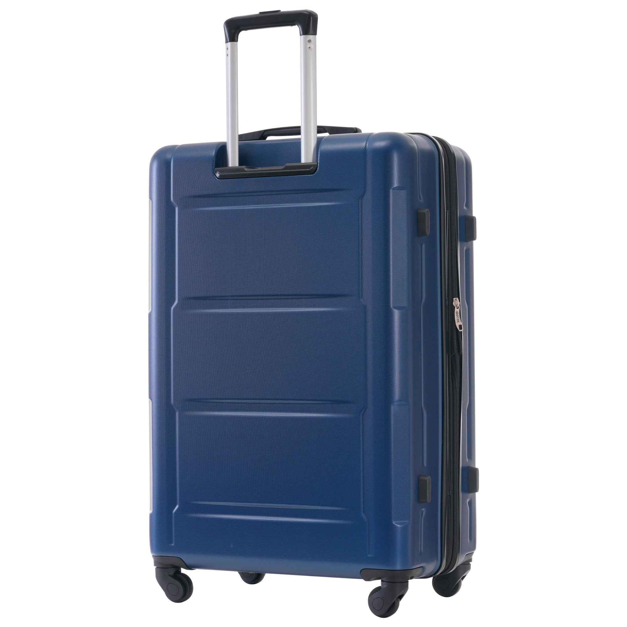Expandable Spinner Wheels 2 Piece Luggage Set with TSA Lock, Blue, ABS Material, 20inch+28inch