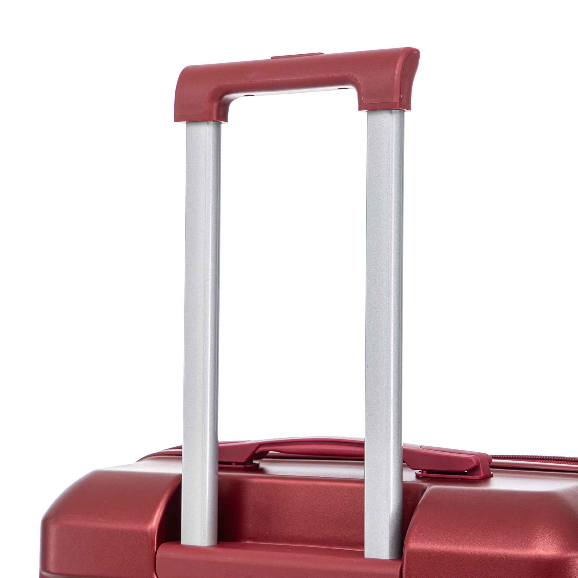 Set 3PCs 20'/24'/28' ABS Spinner Wheel Luggage, Matching Color, with Combination Lock - Wine Red