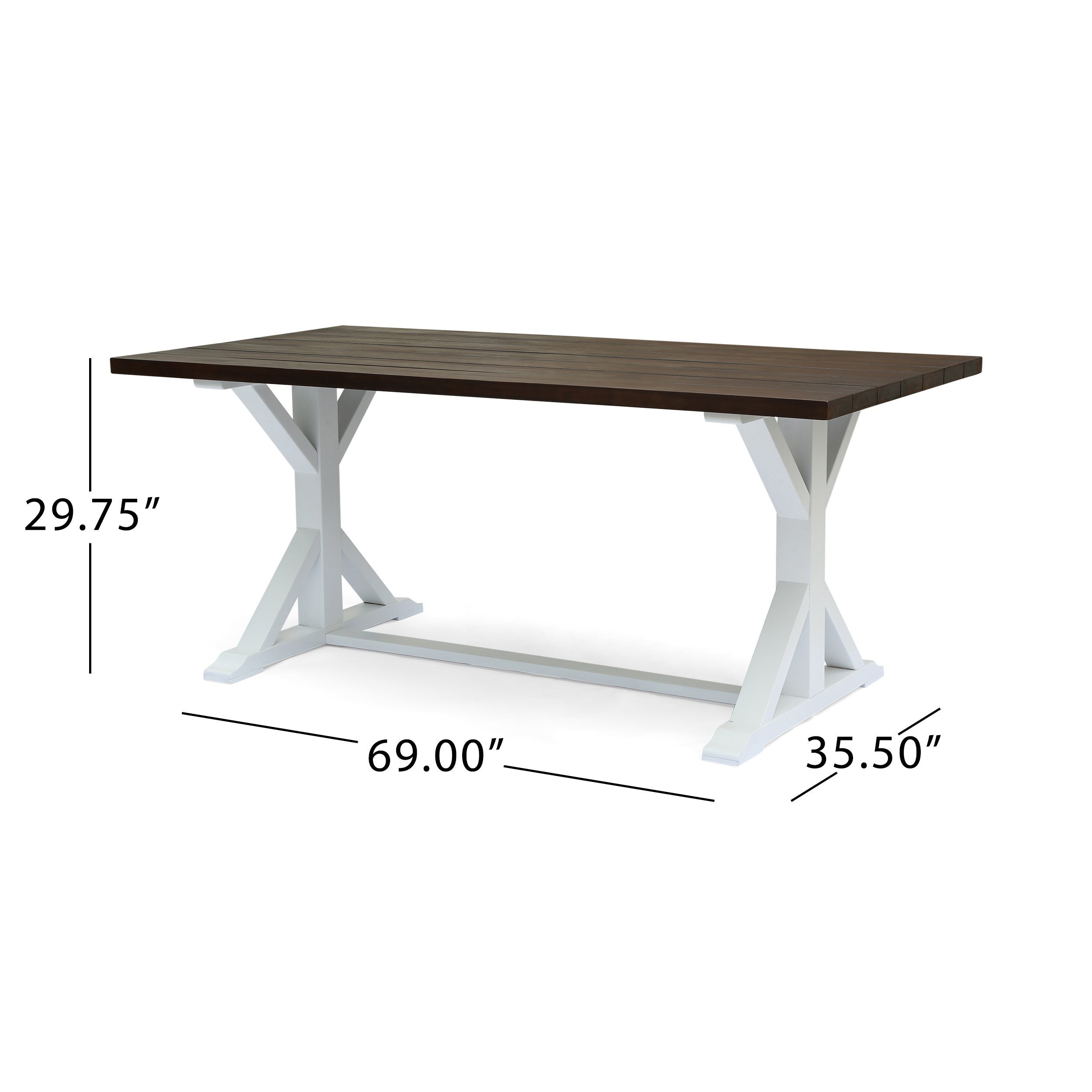 CASSIA FARMHOUSE DINING TABLE - Abrihome