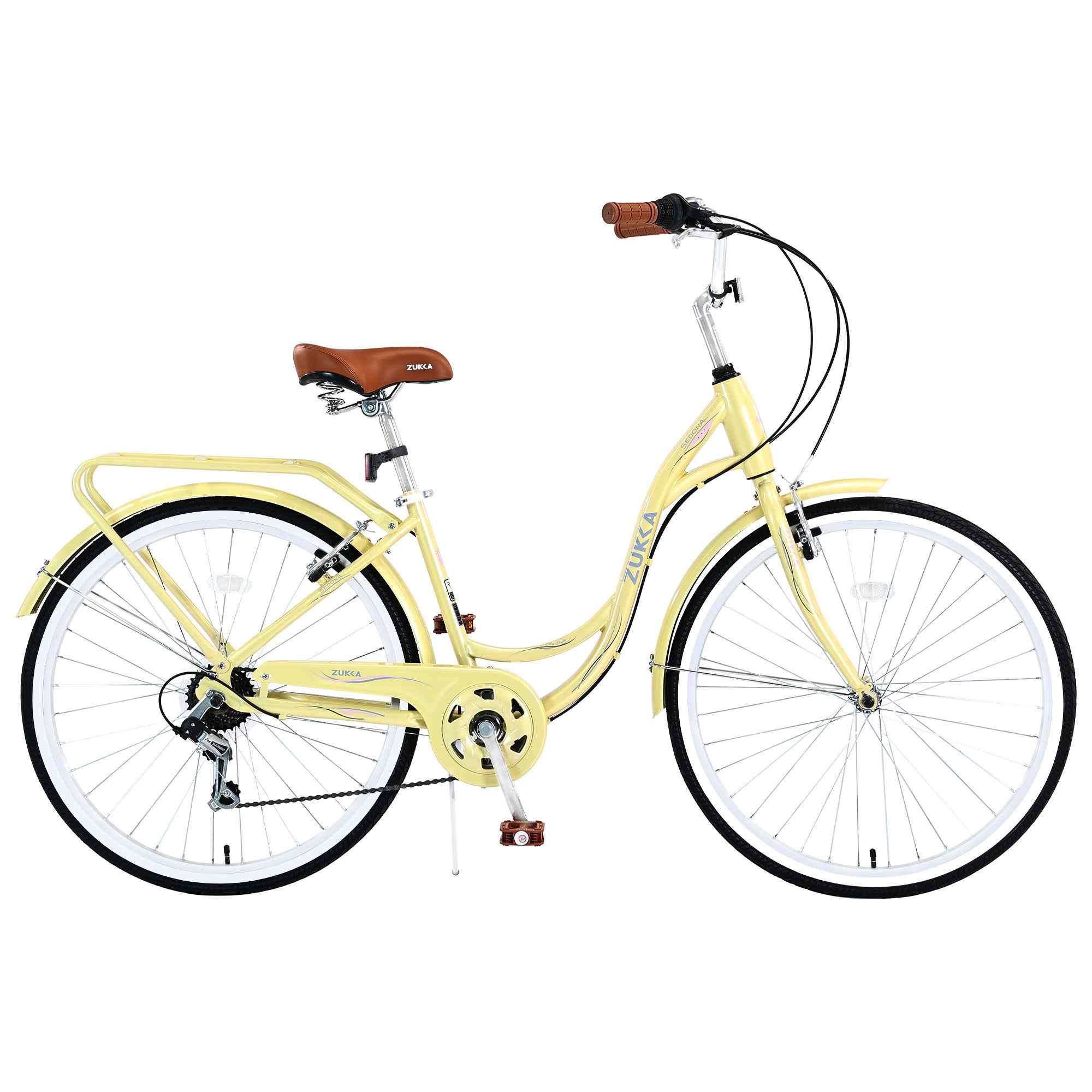 7 Speed, Steel Frame, Multiple Colors 26 Inch Ladies Bicycle