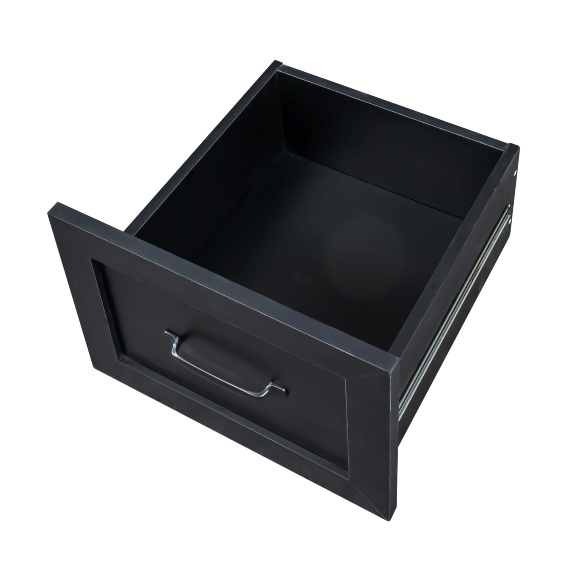 Home Office Computer Desk with Hutch, Antiqued Black finish - Abrihome
