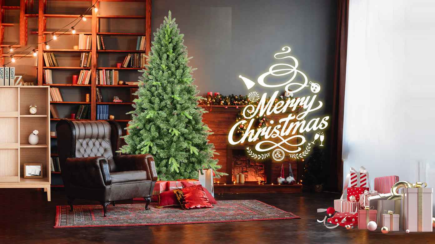 4FT Classic Christmas Tree with 636 PE+PVC Tips – Realistic Hinged Branches, Easy Assembly, Stable Metal Stand, Full Natural Look for Holiday Decorating
