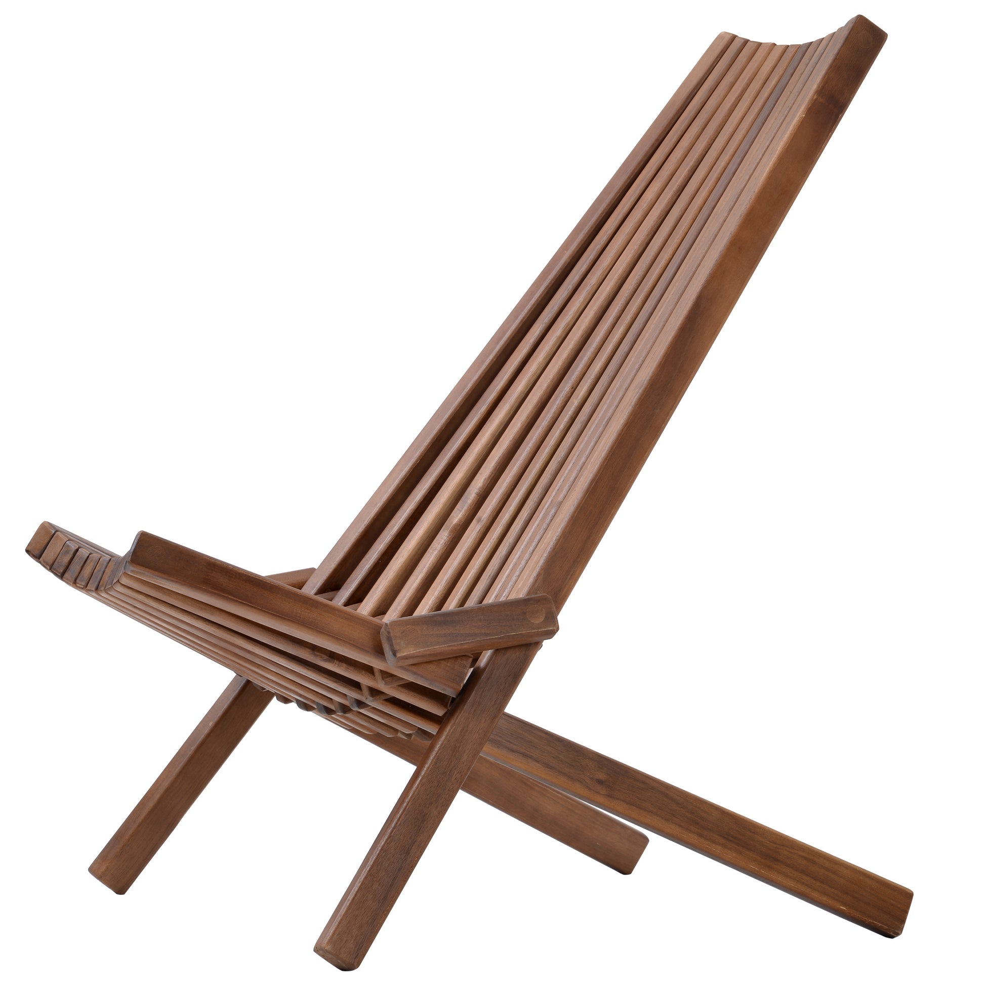 Folding Wood Chair, Portable Natural Solid Wood Seating for Indoor or Outdoor Use - Abrihome