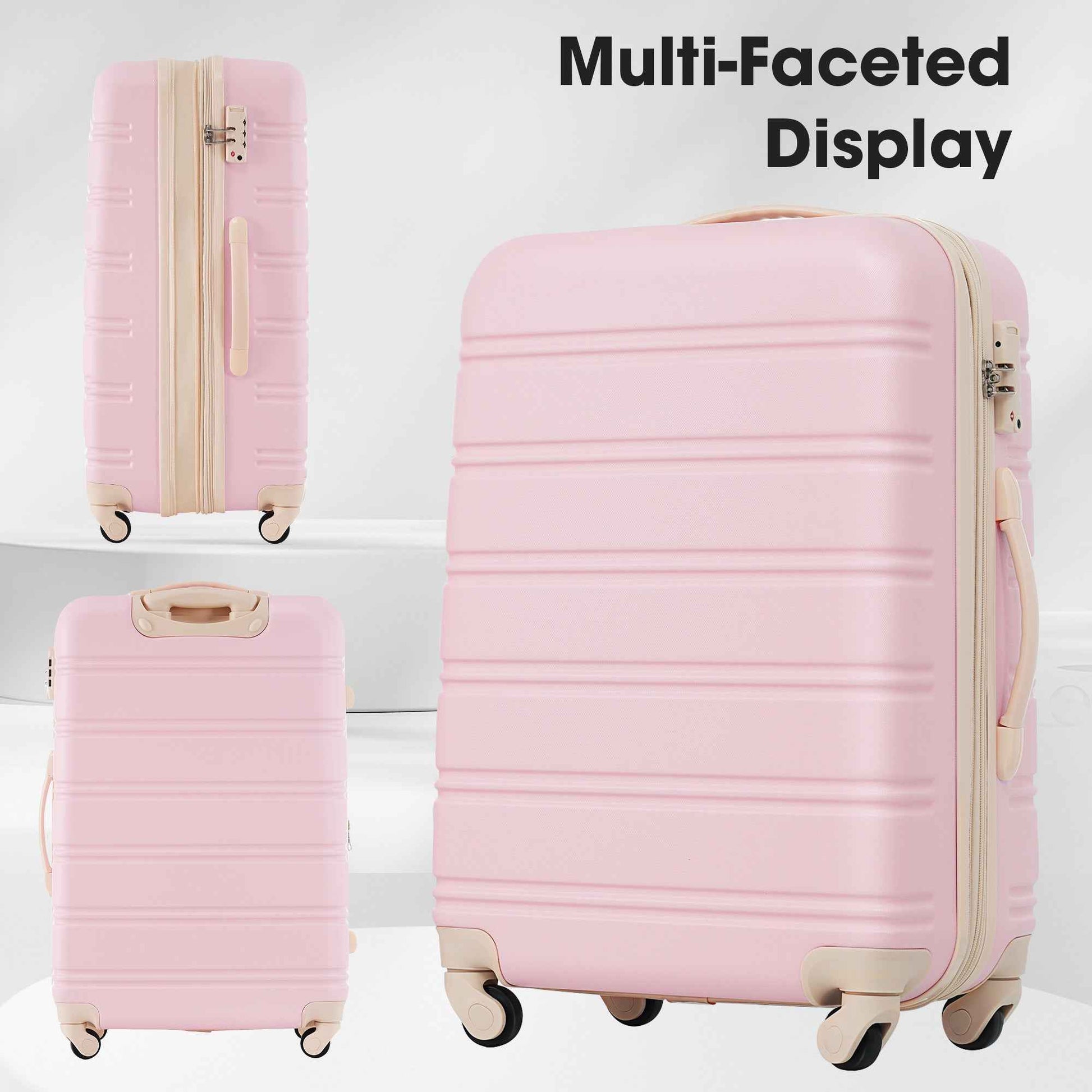 Hardshell Luggage Sets 4 pcs + Bag Spinner Suitcase with TSA Lock Lightweight-16'+20'+24'+28' Luggages