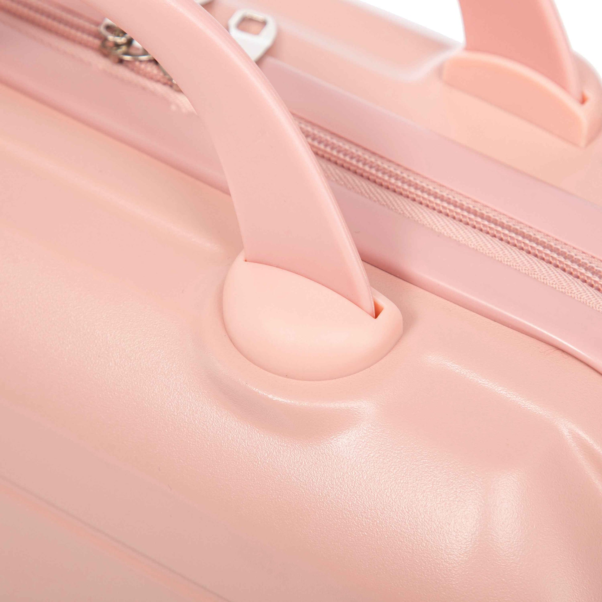 14'/20' 2 pcs/set in ABS Spinner Wheel Luggage, with Combination Lock,14' Cosmetic Case (Pink)