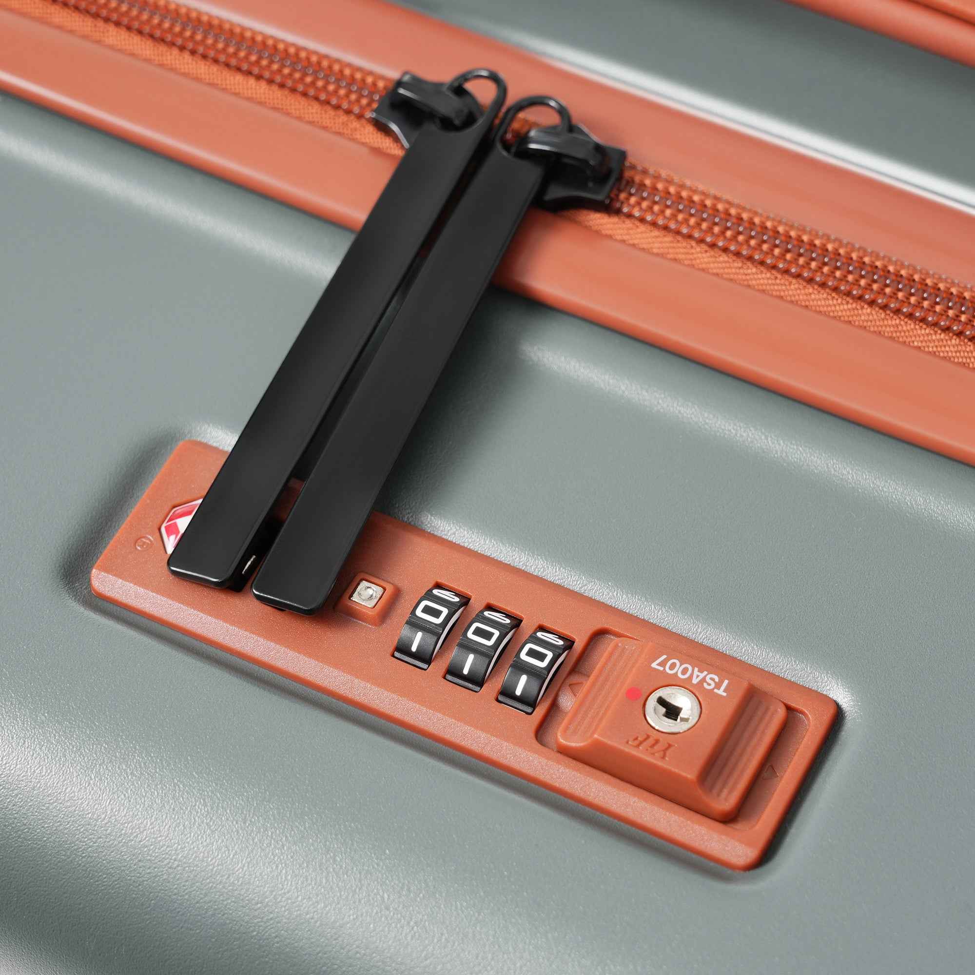 Luggage Sets 5 Piece with Front Opening , Hardside Expandable Carry on Suitcase with Spinner Wheels TSA Lock USB Port  Cup Holder Duffel Bag and Toiletry Bag