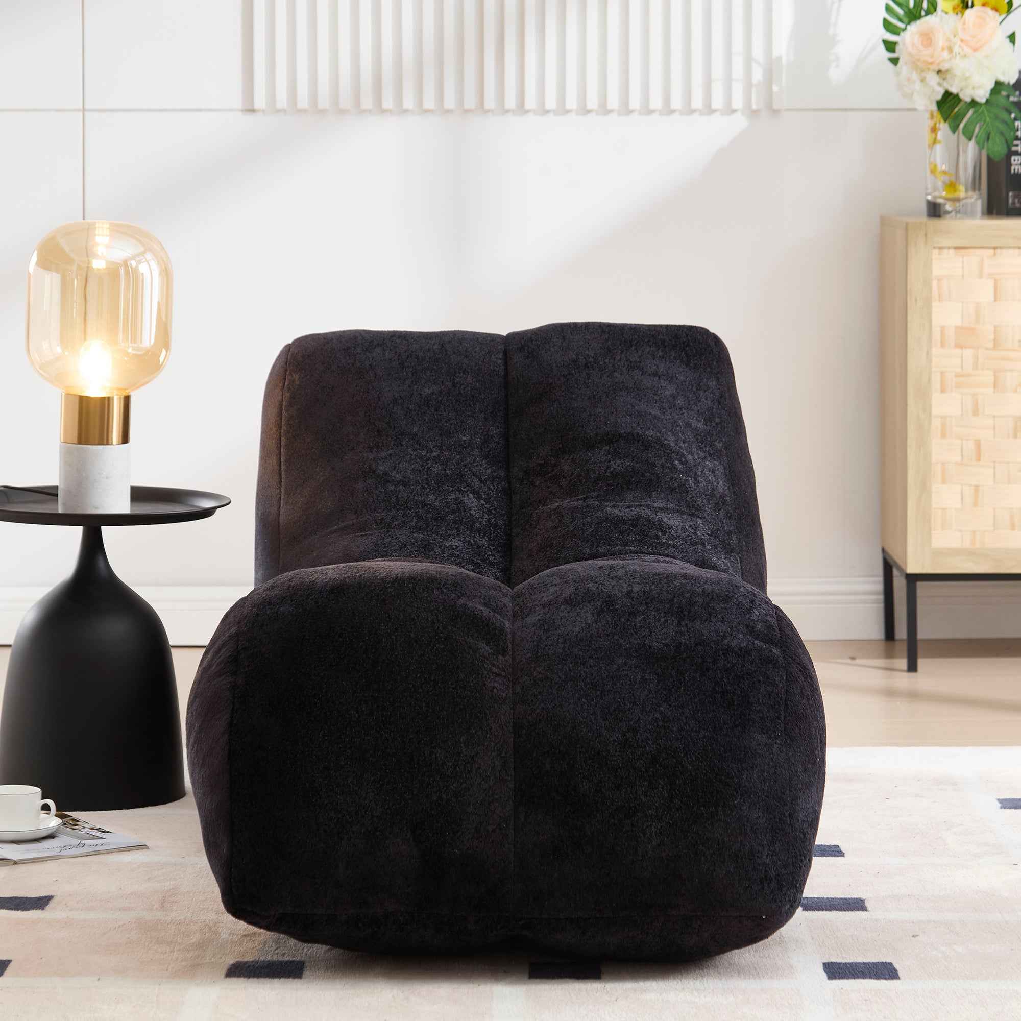 Creative Bean Bag Sofa Chair for Adults with High-Quality Sponge Filling and Polyester Fiber,59x30x23.6 inches