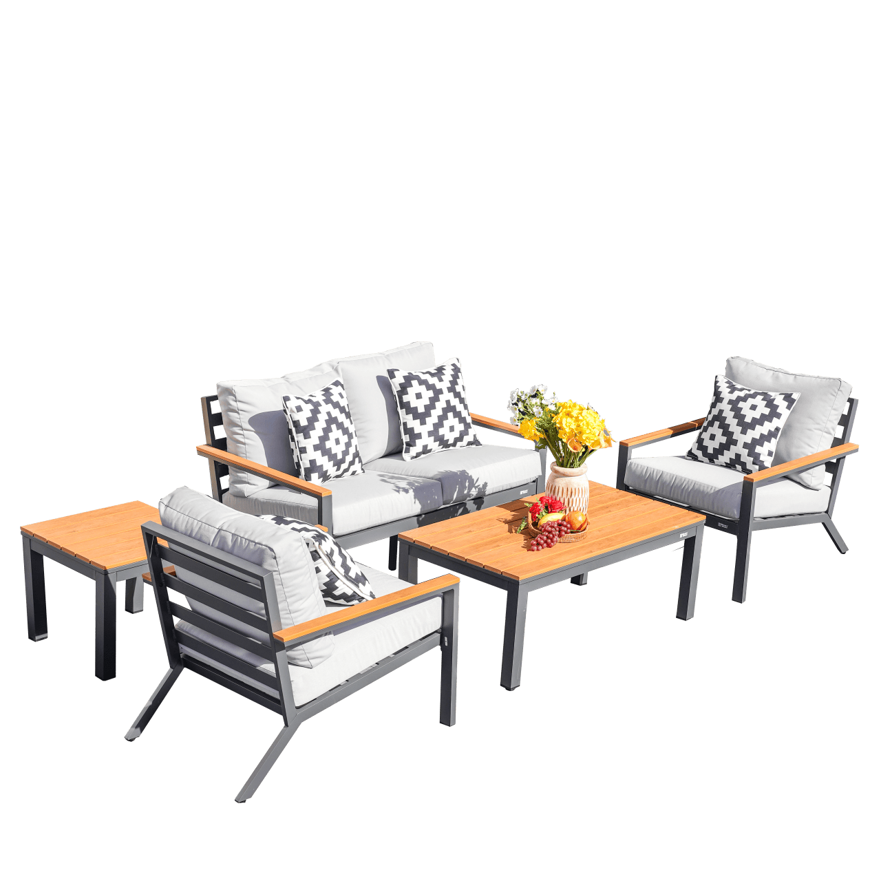 Heidi 5 - Seater Conversation Sofa Set (PAS - 2481) - Direct Wicker