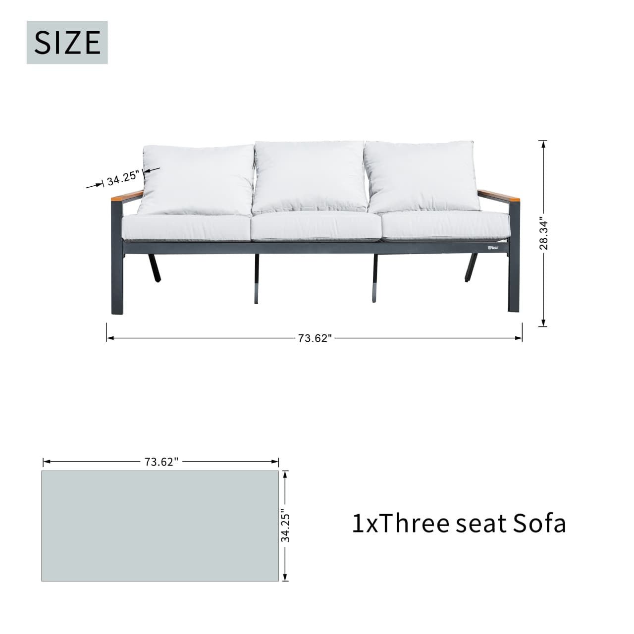 Heidi 5 - Seater Conversation Sofa Set (PAS - 2481) - Direct Wicker