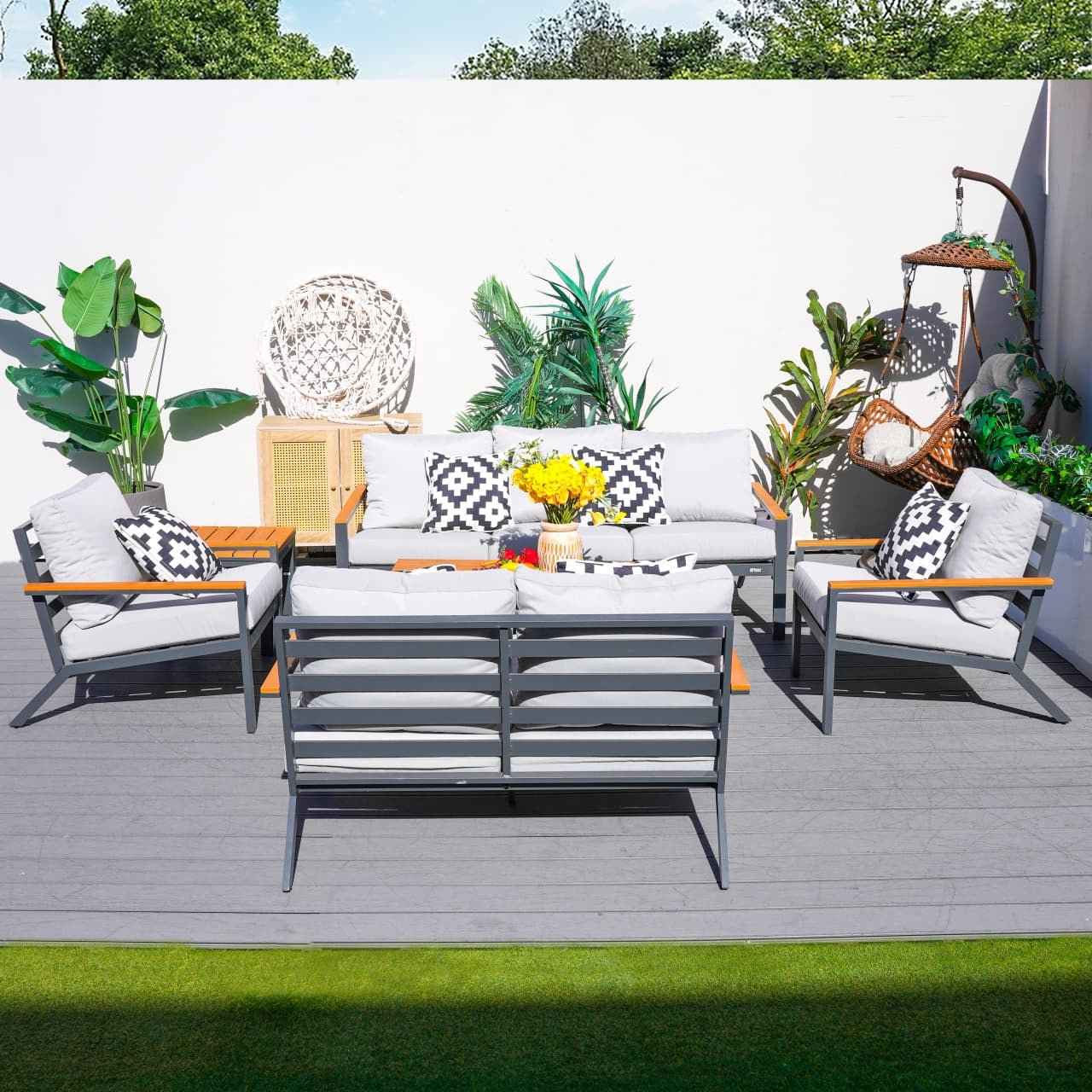 Heidi 5-Seat Conversation Sofa Set (PAS-2481)