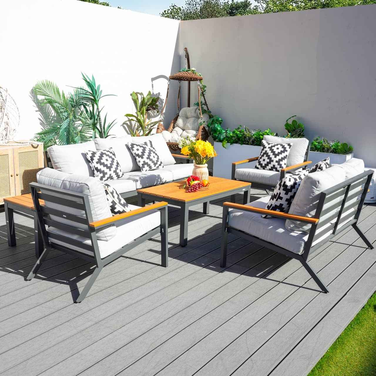 Heidi 5-Seat Conversation Sofa Set (PAS-2481)