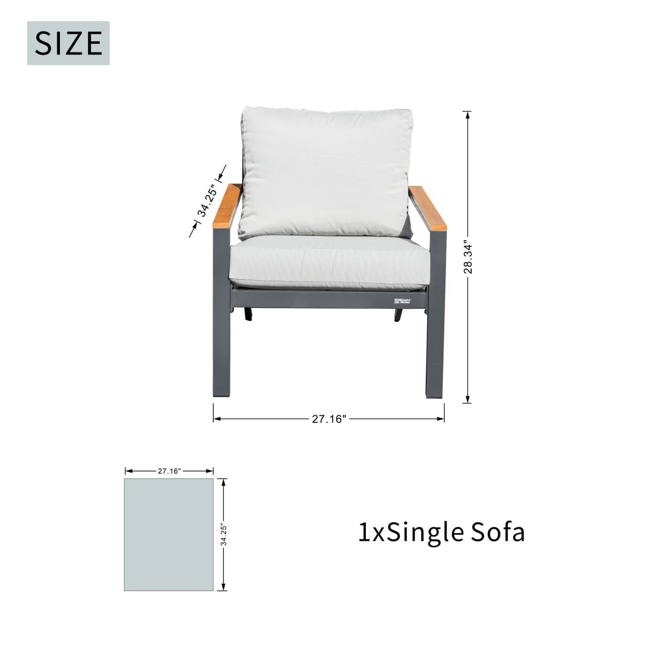 Heidi 5 - Seater Conversation Sofa Set (PAS - 2481) - Direct Wicker
