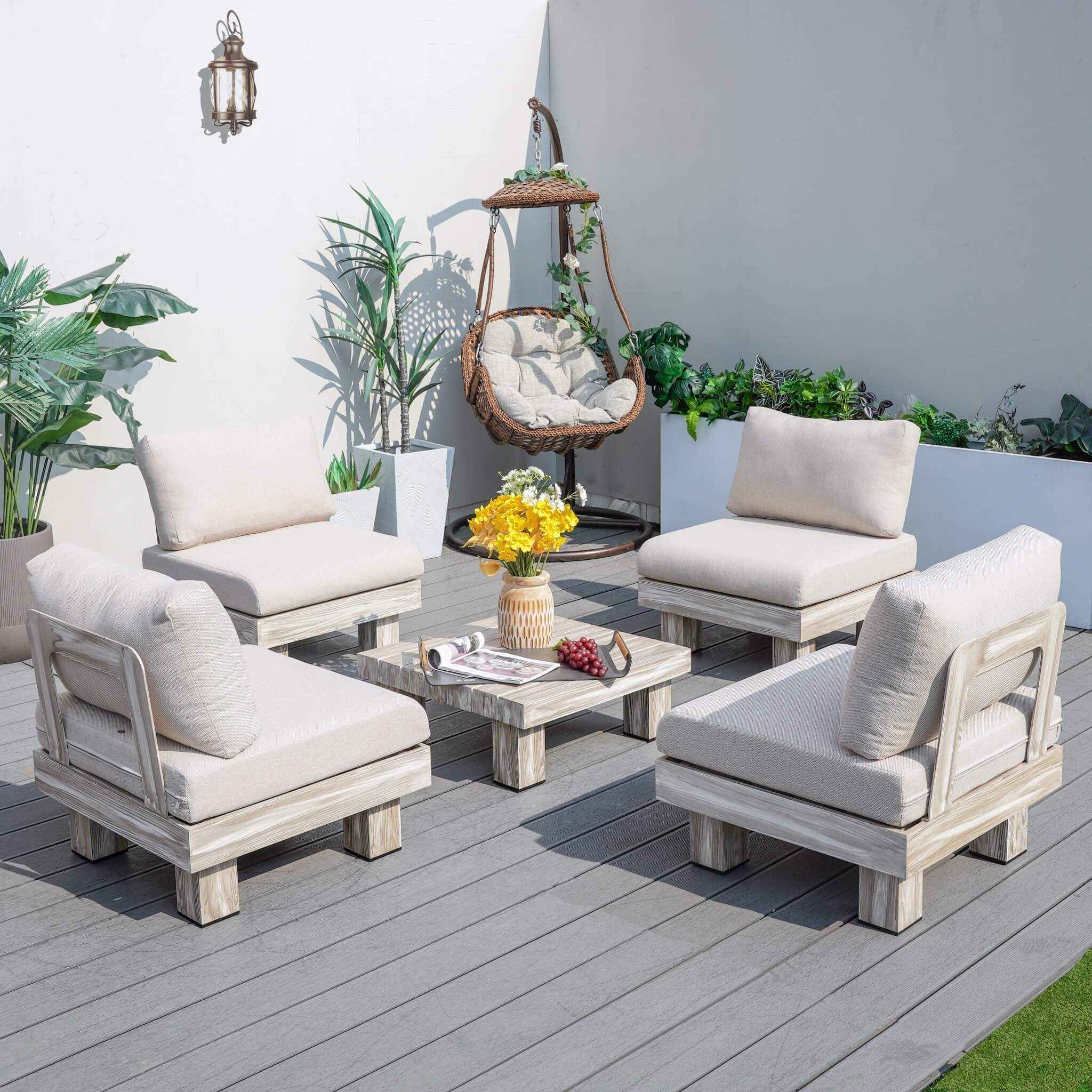 Monterey Modular Armless 4-Seater Sofa Set (PAS-2510-4S-Armless-SET)