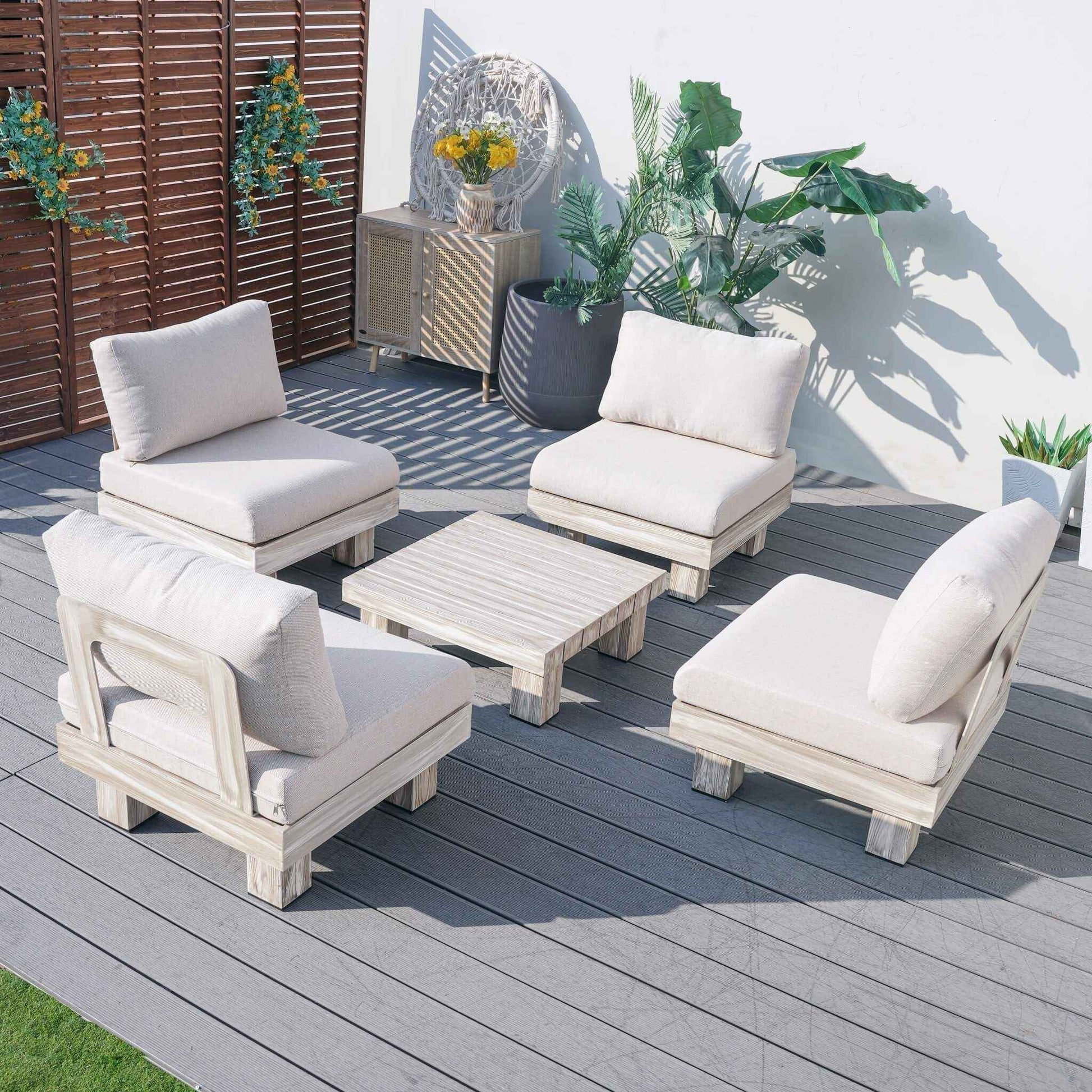Monterey Modular Armless 4-Seater Sofa Set (PAS-2510-4S-Armless-SET)