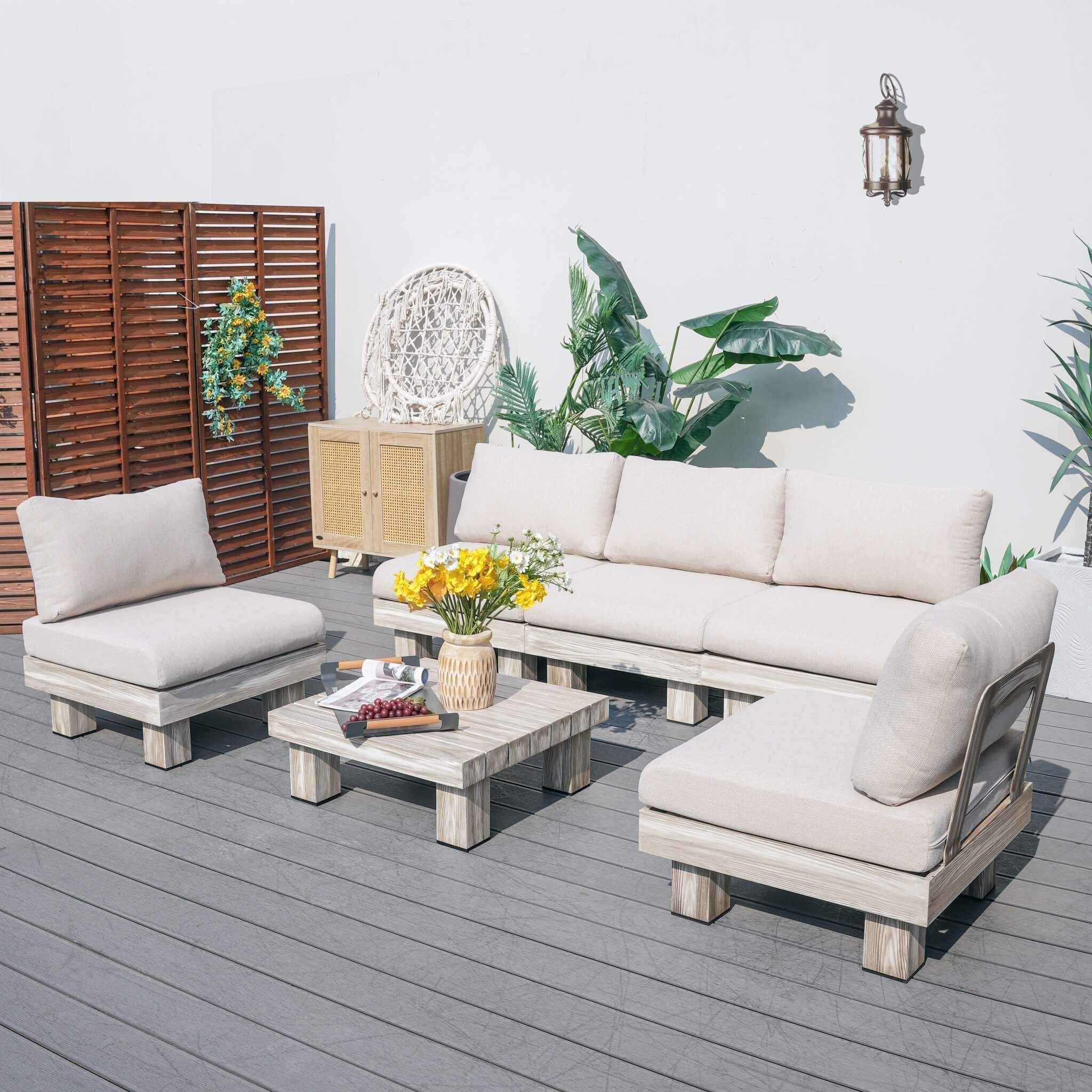 Monterey Modular Armless 5-Seater Sofa Set (PAS-2510-5S-Armless-SET)