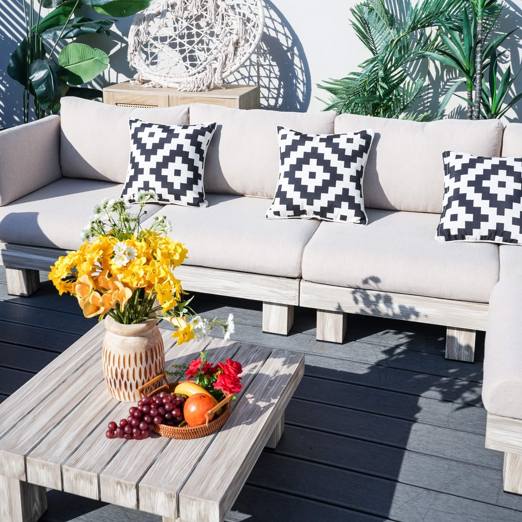 Monterey Modular L4 Corner Sofa Set (PAS - 2510 - L4 - SET) - Direct Wicker