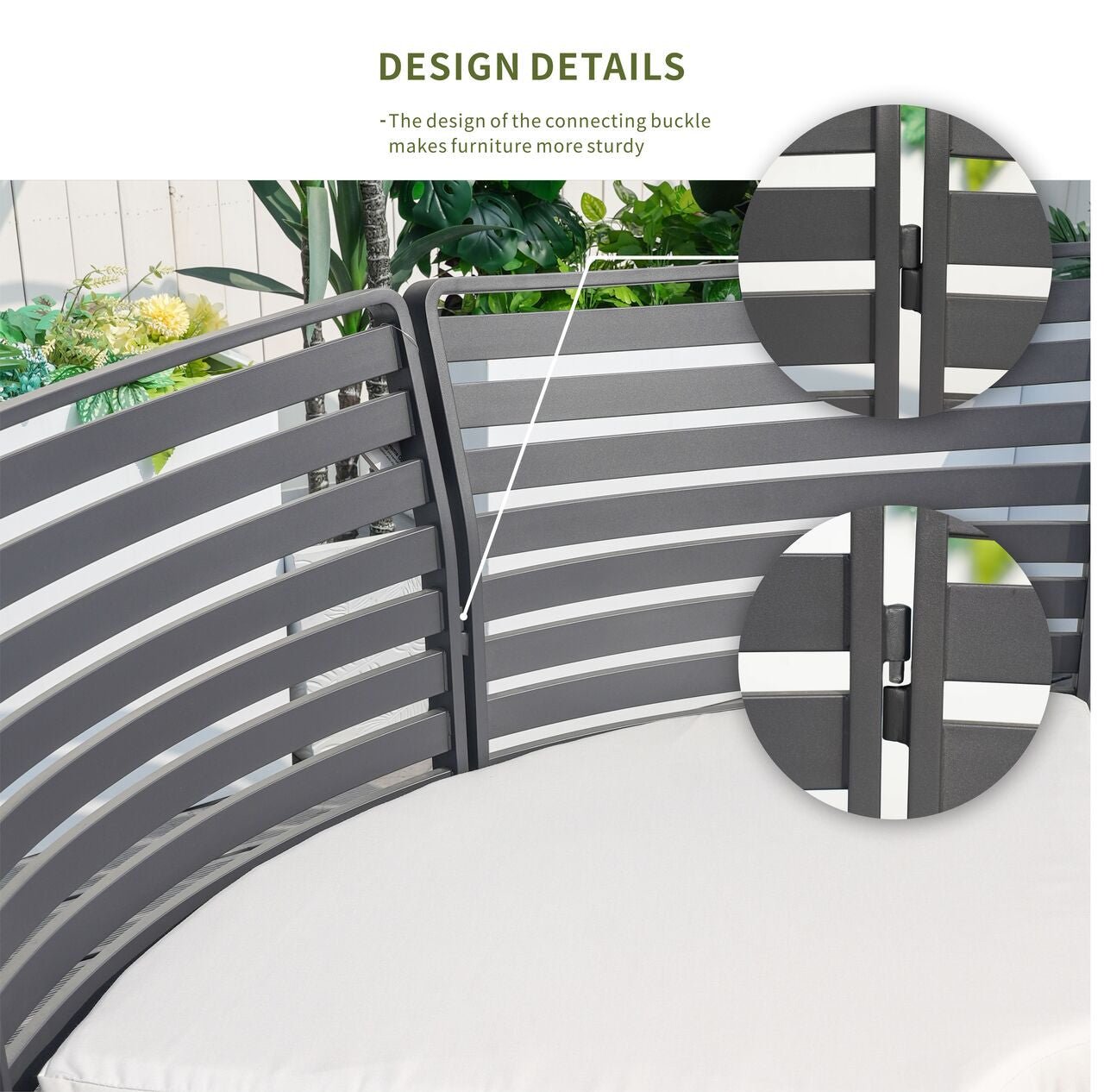 New Aluminum Exposed Tube High - End 8 - Seat Sofa Set (PAS - 2351+2352) - Direct Wicker
