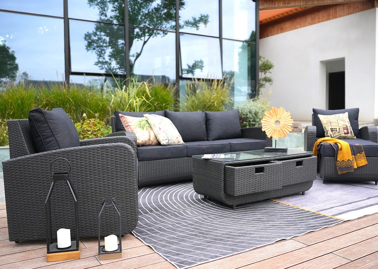 Outdoor Conversation 5 - Seater Sofa Set (PAS - 1515) - Direct Wicker