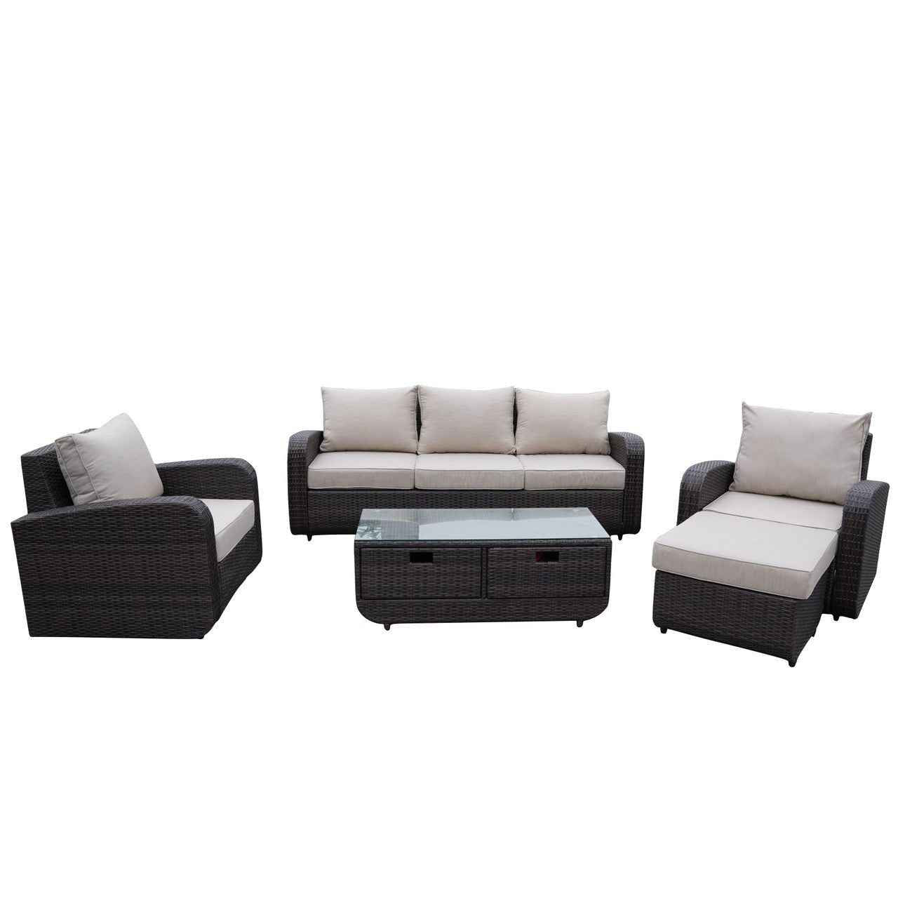Outdoor Conversation 5-Seater Sofa Set (PAS-1515)