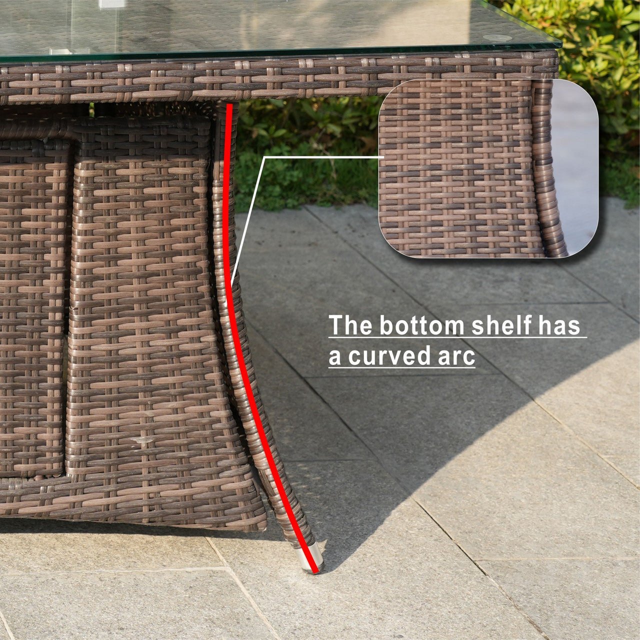Parma 6-Seat Outdoor Fire Pit Dining Set – Oval Gas Fire Pit Table (PAG-1106O) - Direct Wicker
