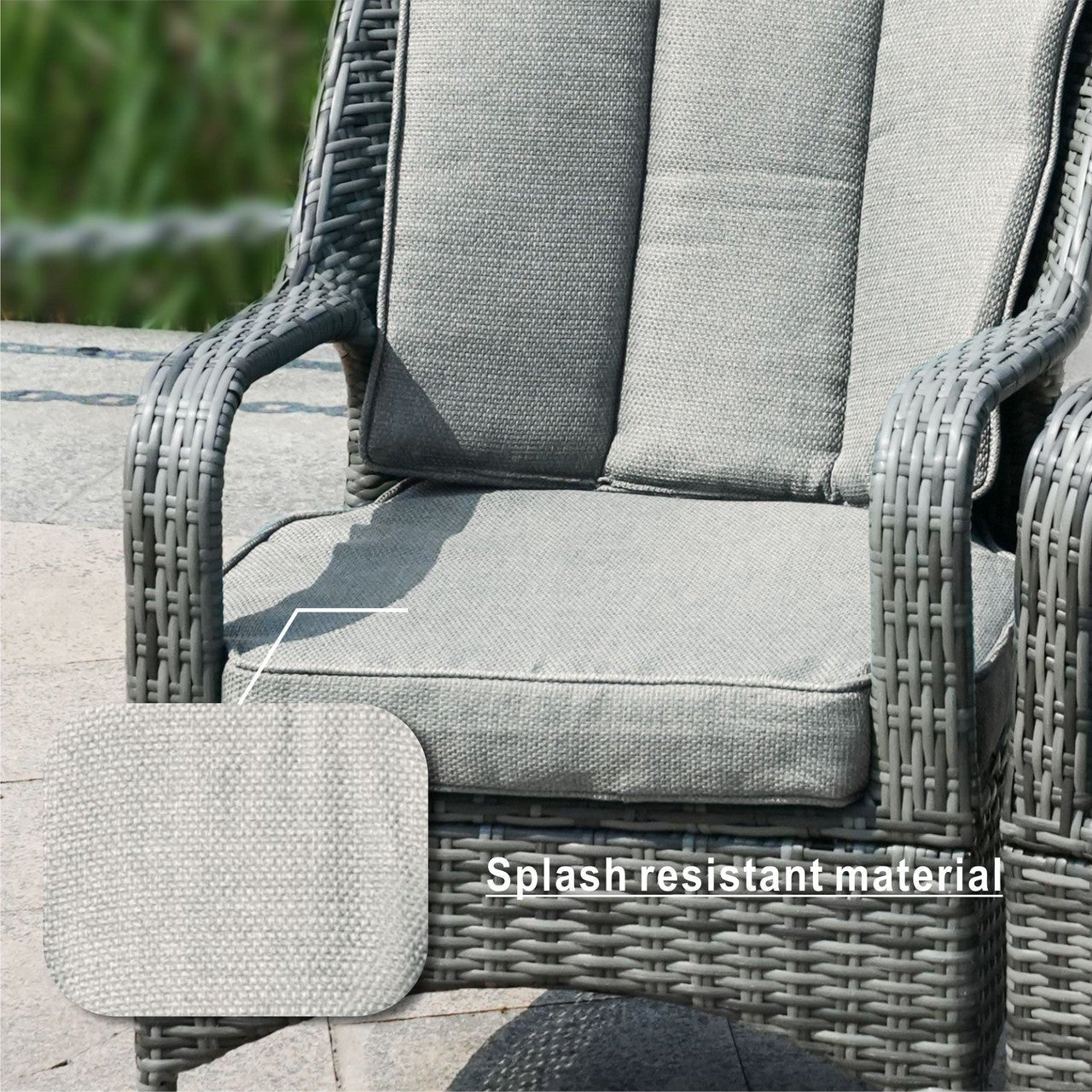 Parma 8 - Seater Outdoor Dining Set with Round Dining Table (PAD - 1714+009) - Direct Wicker