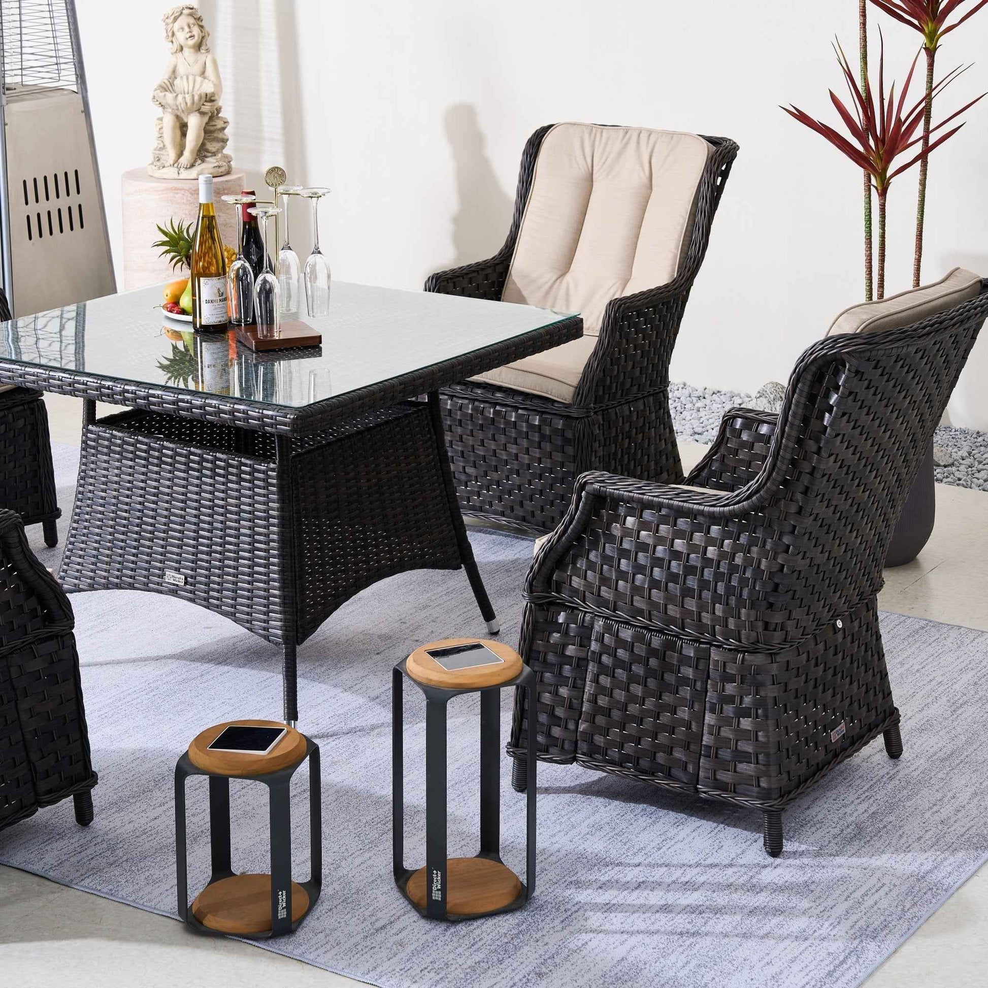 Ravenna 4-Seat Outdoor Dining Set - Squire Dining Table (PAD-1710+010)