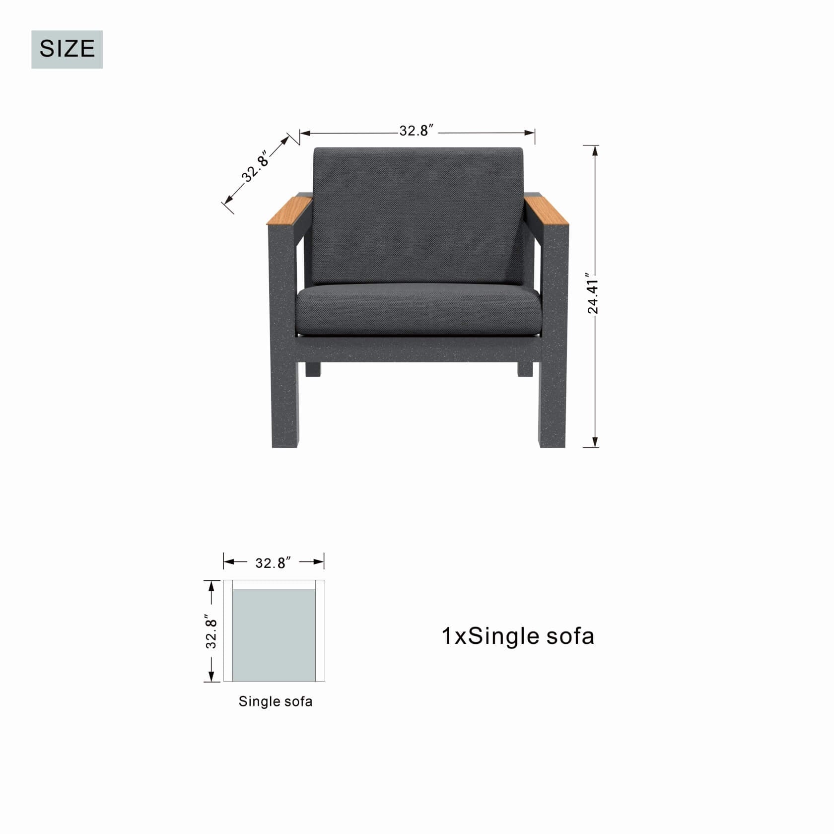 Seville Outdoor Sofa Set – 4/5/7 Seater Options (PAS-2326) - Direct Wicker